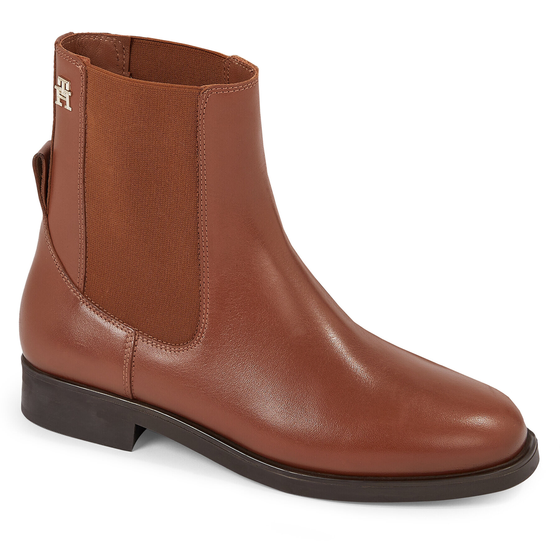 Tommy Hilfiger Polokozačky Elevated Essential Bootie FW0FW07483 Hnědá - Pepit.cz