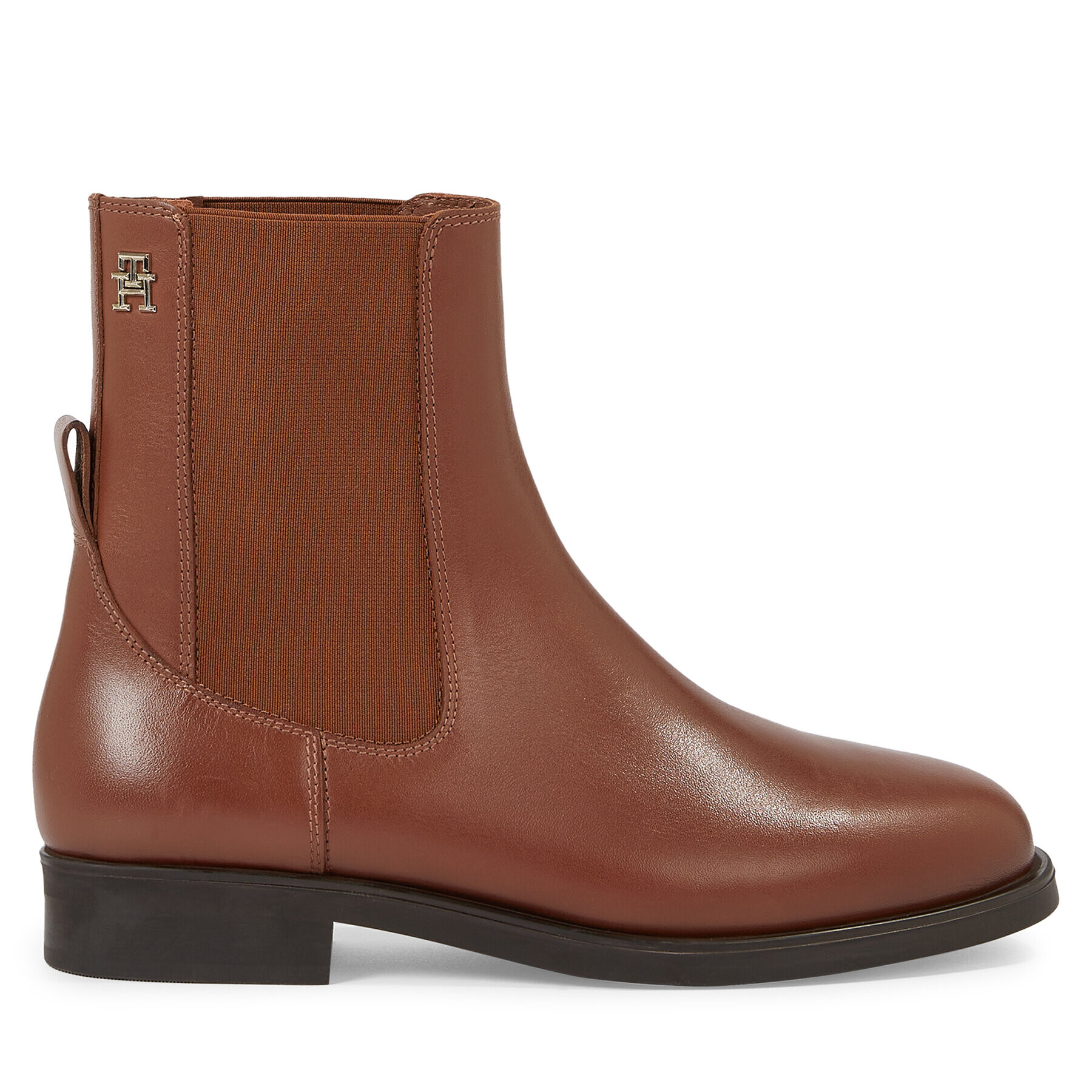 Tommy Hilfiger Polokozačky Elevated Essential Bootie FW0FW07483 Hnědá - Pepit.cz