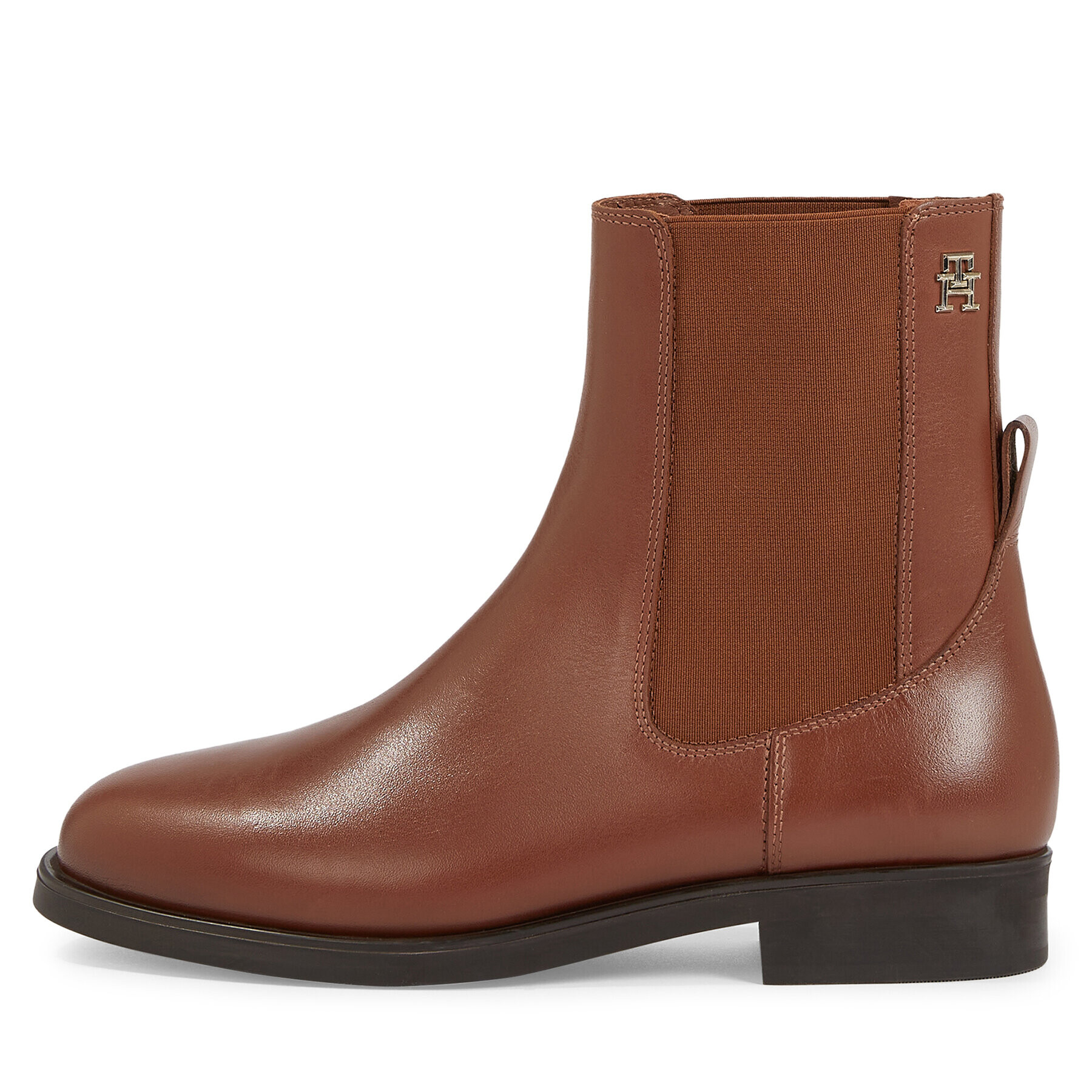 Tommy Hilfiger Polokozačky Elevated Essential Bootie FW0FW07483 Hnědá - Pepit.cz