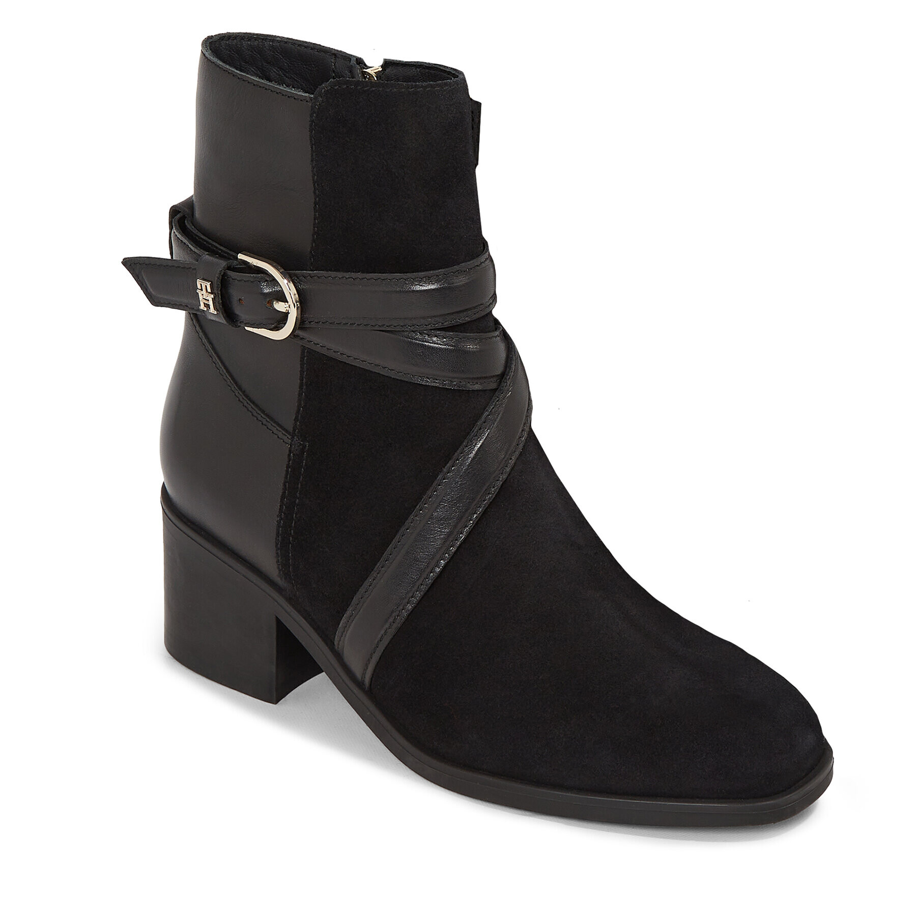 Tommy Hilfiger Polokozačky Elevated Essential Midheel Boot FW0FW07515 Černá - Pepit.cz