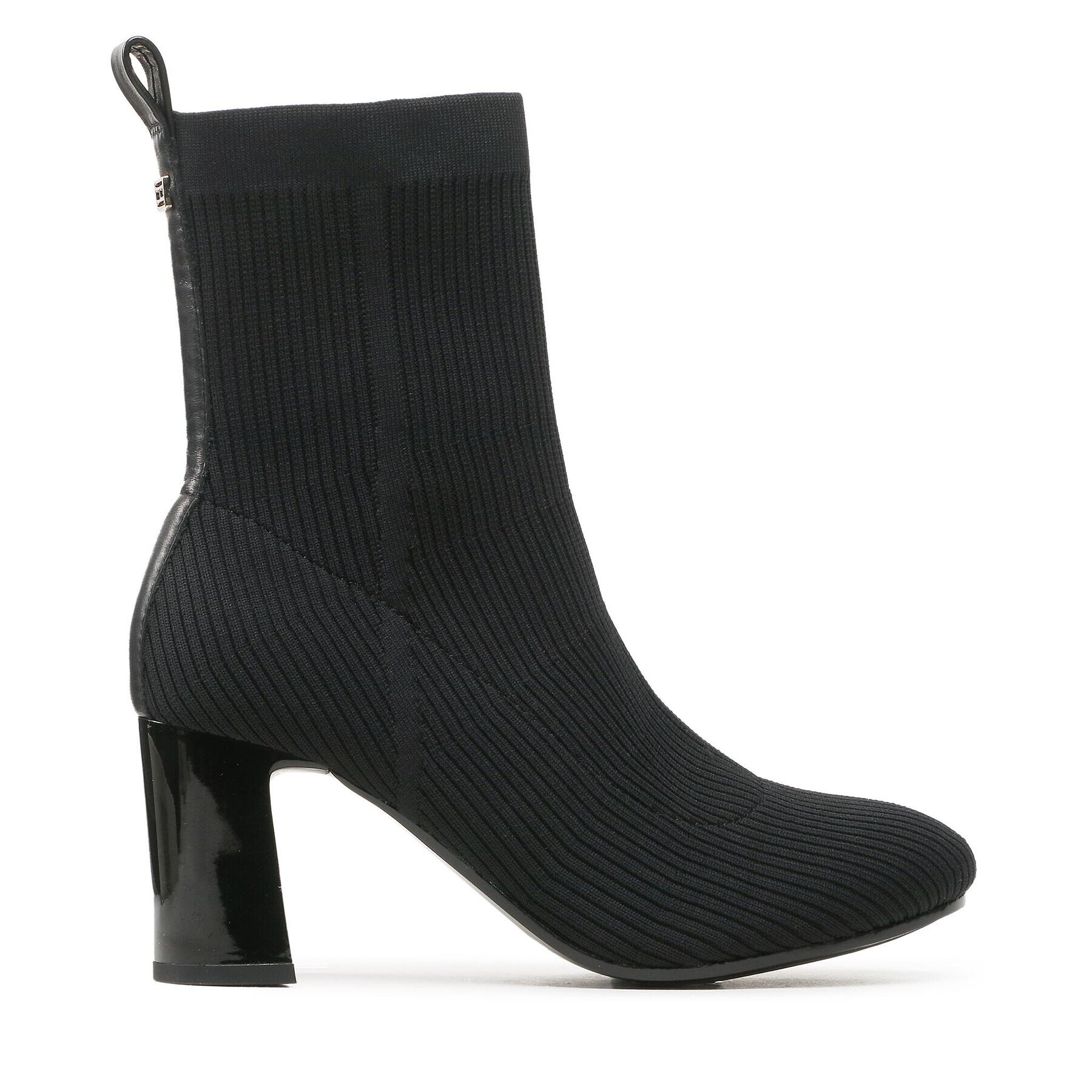 Tommy Hilfiger Polokozačky Feminine Essential Knit Boot FW0FW07405 Černá - Pepit.cz