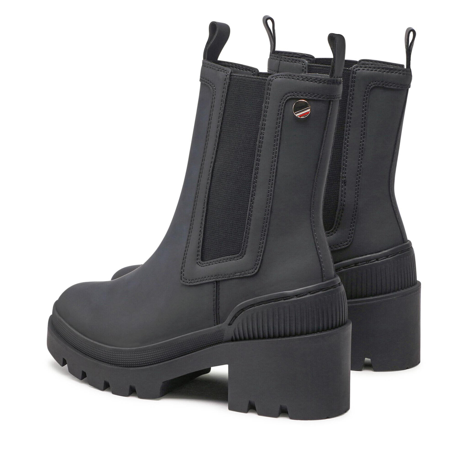 Tommy Hilfiger Polokozačky Heeled Chelsey Boot Bio FW0FW06677 Černá - Pepit.cz