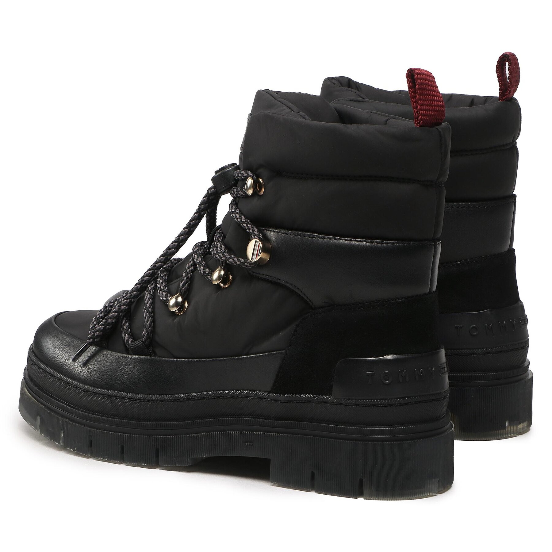 Tommy Hilfiger Polokozačky Laced Outdoor Boot FW0FW06610 Černá - Pepit.cz