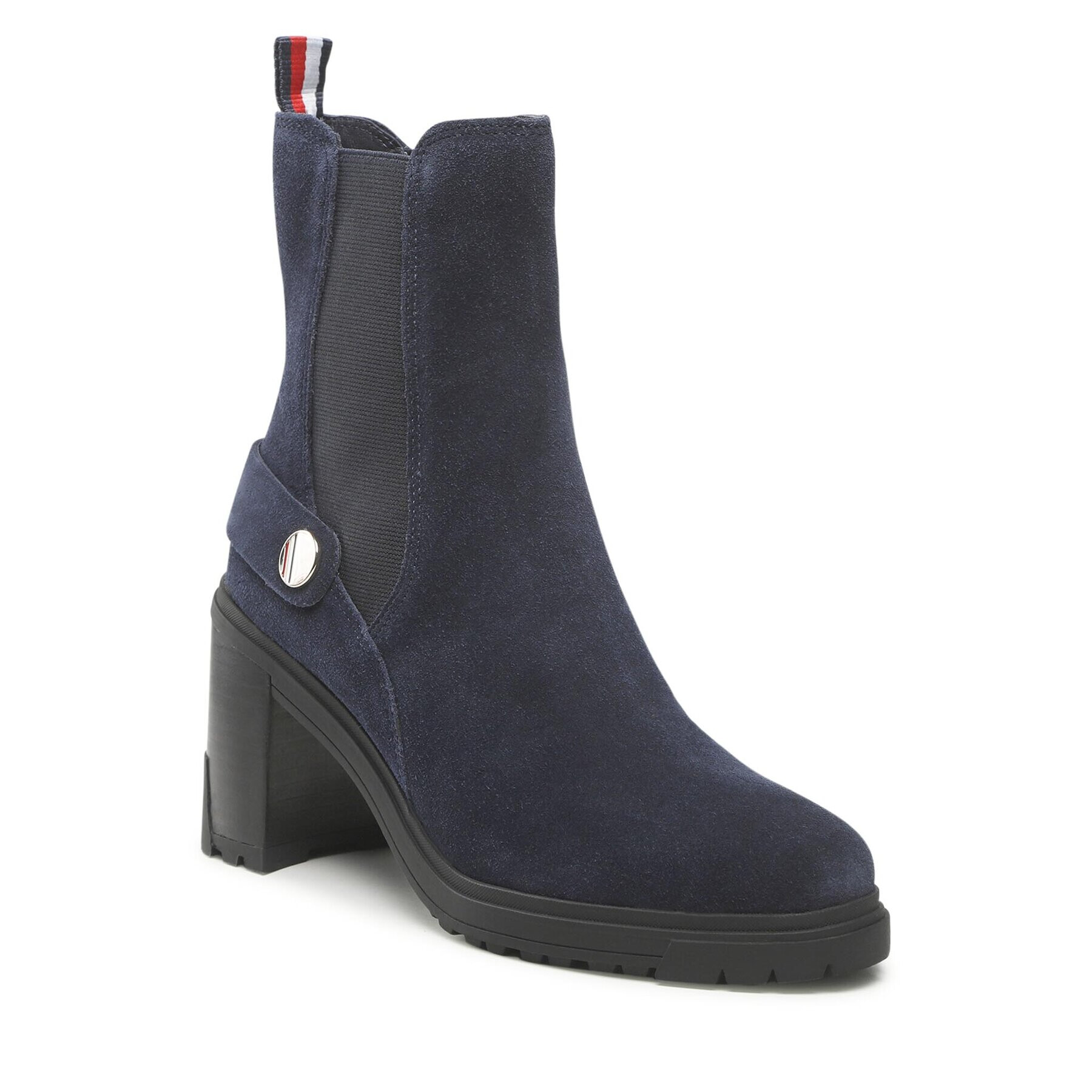 Tommy Hilfiger Polokozačky Outdoor High Heel Boot FW0FW06739 Tmavomodrá - Pepit.cz