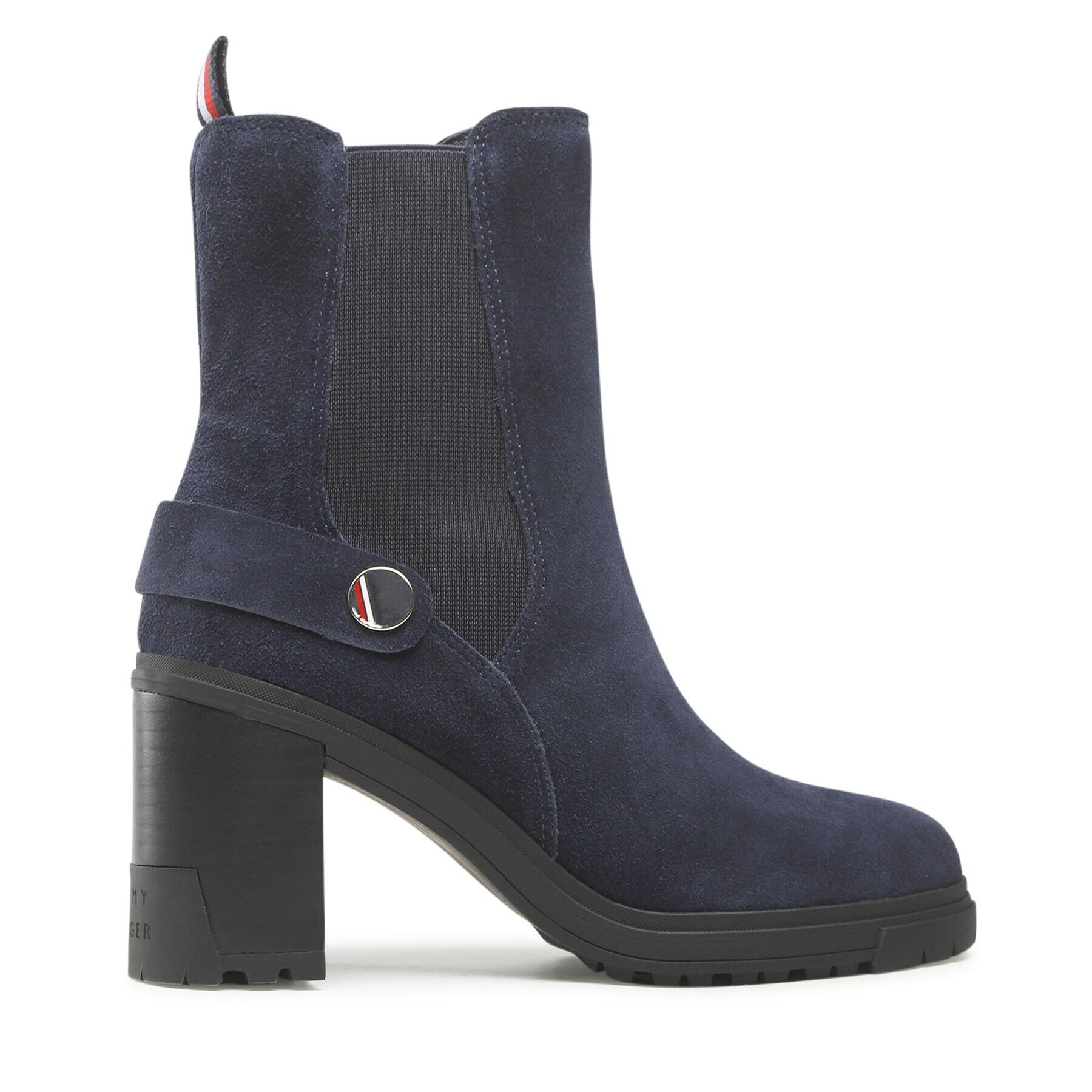 Tommy Hilfiger Polokozačky Outdoor High Heel Boot FW0FW06739 Tmavomodrá - Pepit.cz