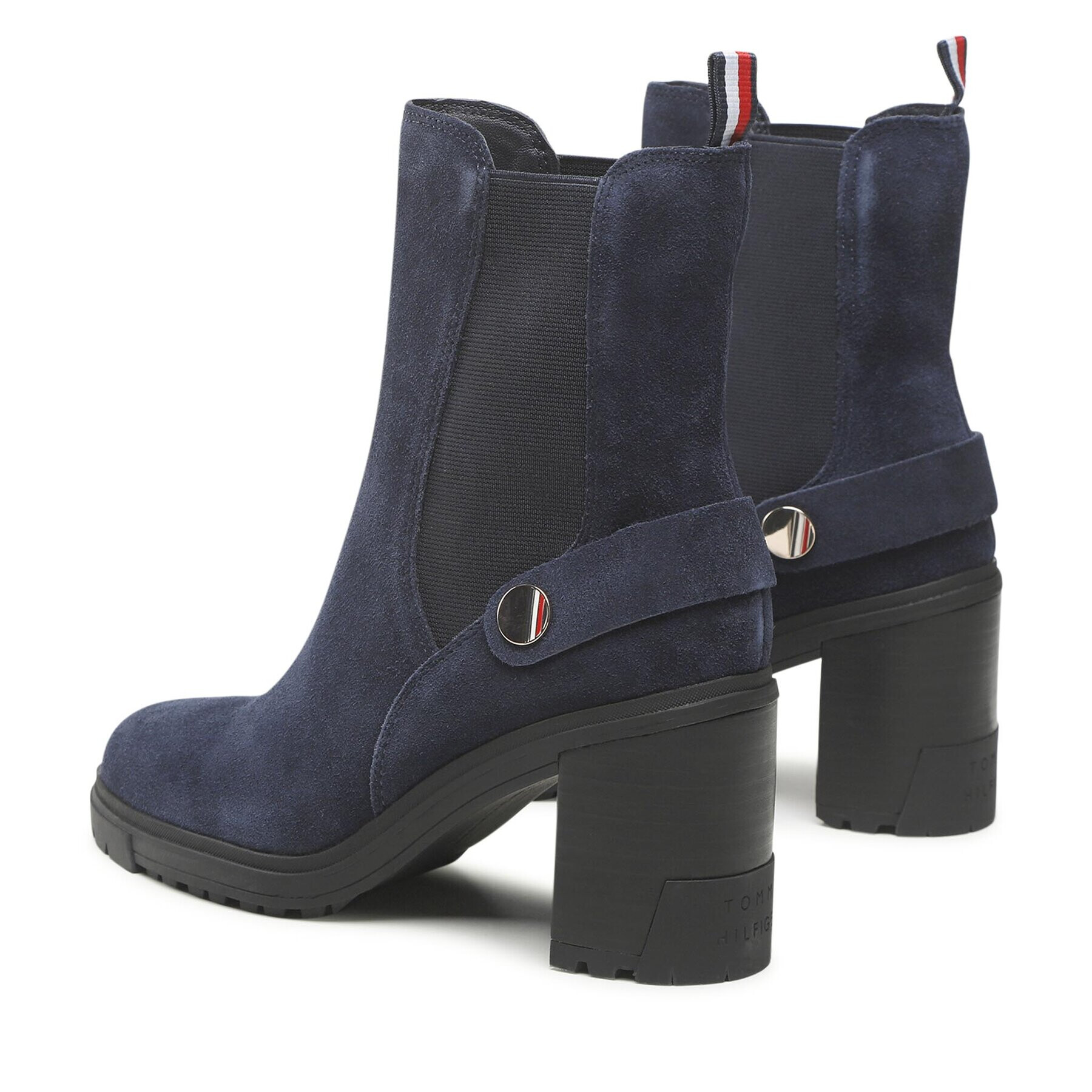 Tommy Hilfiger Polokozačky Outdoor High Heel Boot FW0FW06739 Tmavomodrá - Pepit.cz