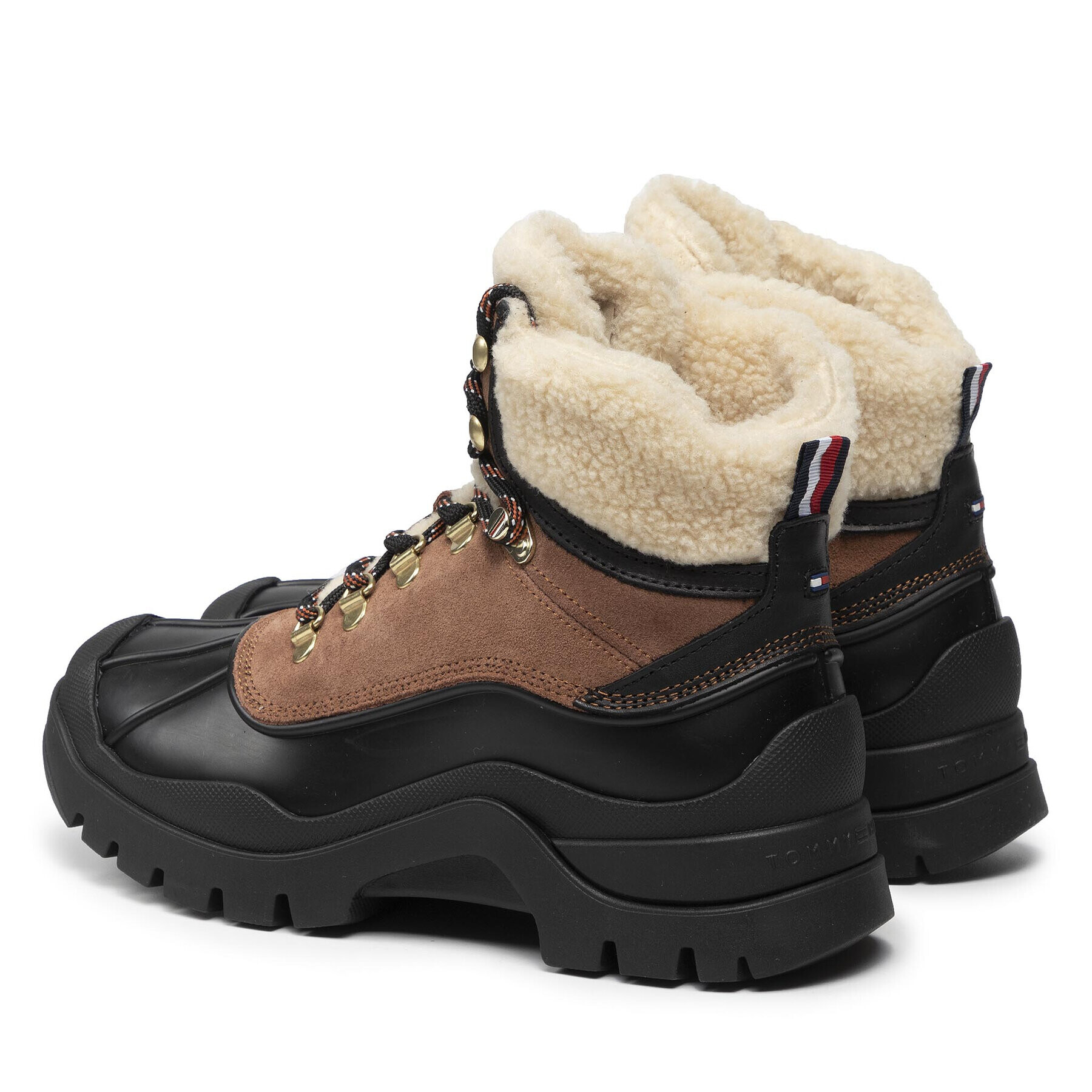 Tommy Hilfiger Polokozačky Outdoor Warmlined Boot FW0FW06007 Hnědá - Pepit.cz