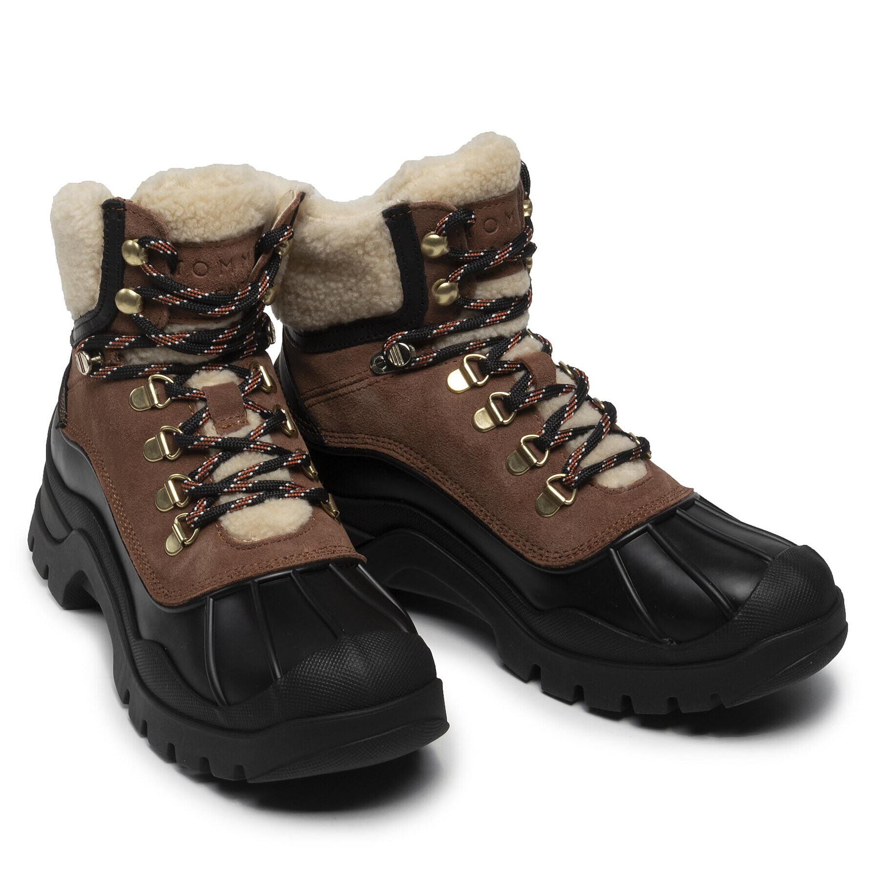 Tommy Hilfiger Polokozačky Outdoor Warmlined Boot FW0FW06007 Hnědá - Pepit.cz