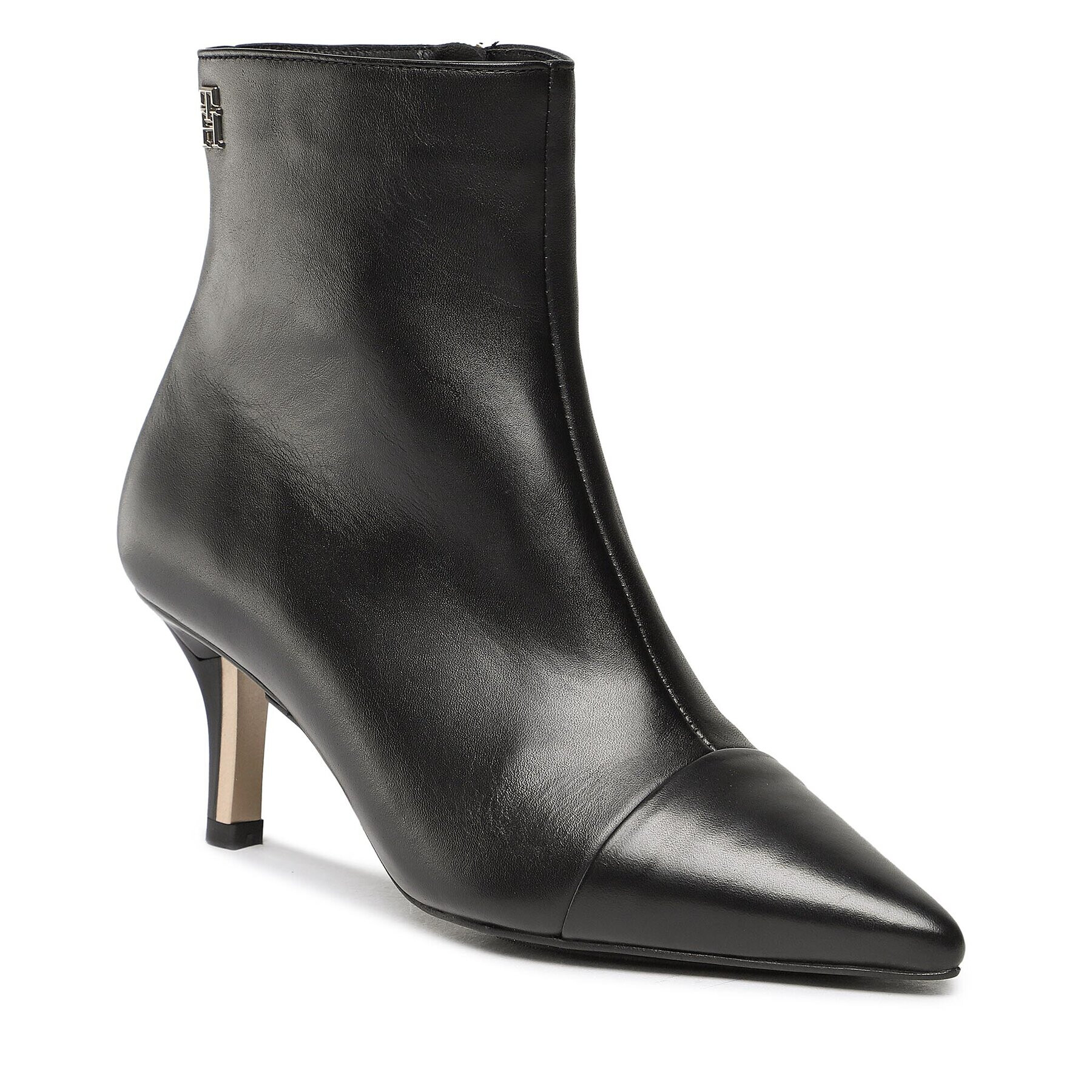 Tommy Hilfiger Polokozačky Pointy Heel Boot FW0FW06837 Černá - Pepit.cz