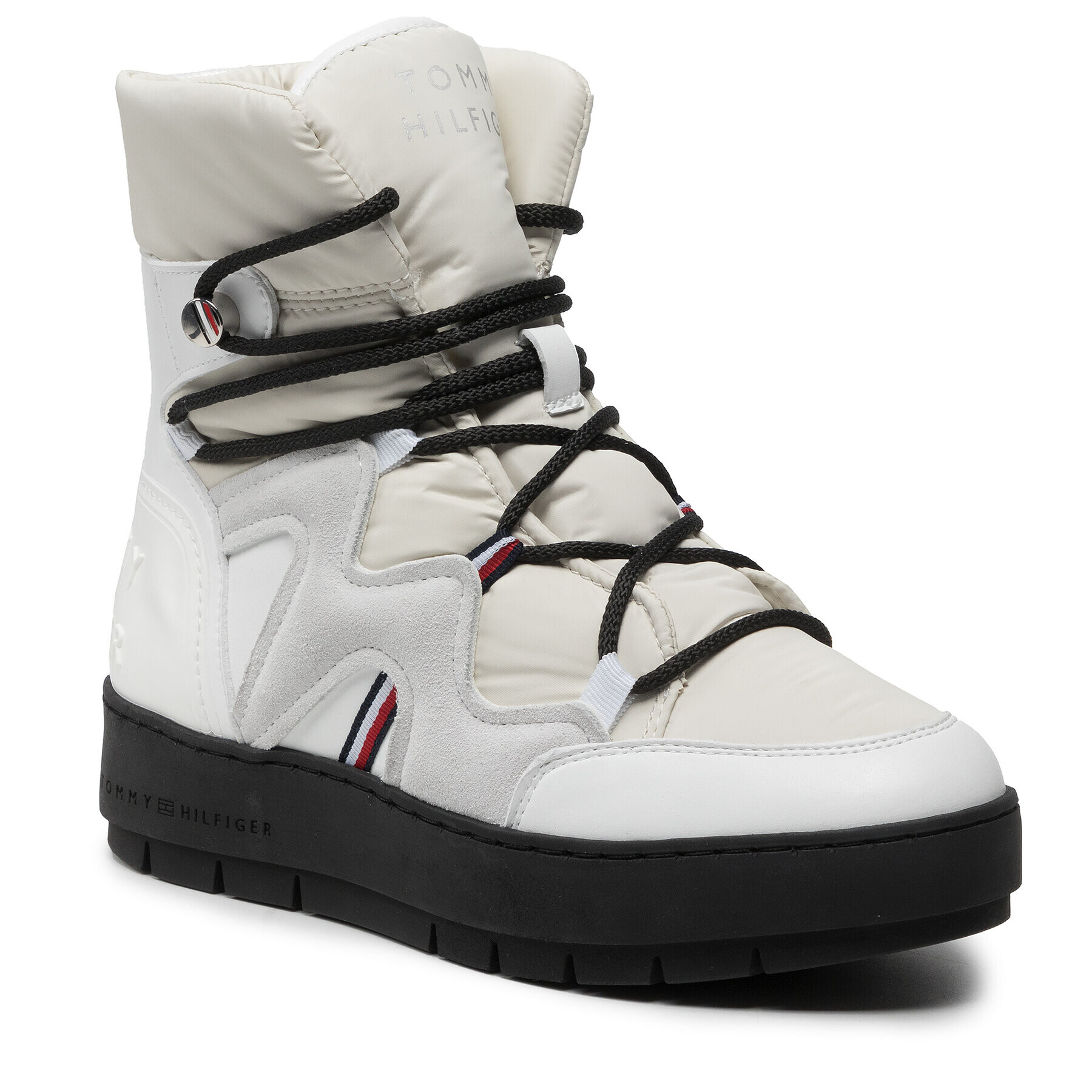 Tommy Hilfiger Polokozačky Snowboot FW0FW06052 Bílá - Pepit.cz