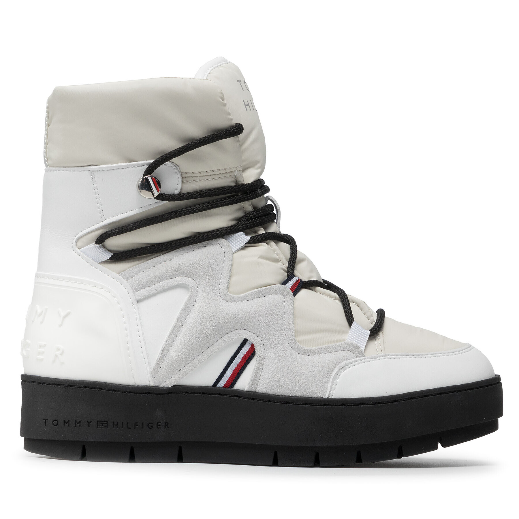 Tommy Hilfiger Polokozačky Snowboot FW0FW06052 Bílá - Pepit.cz