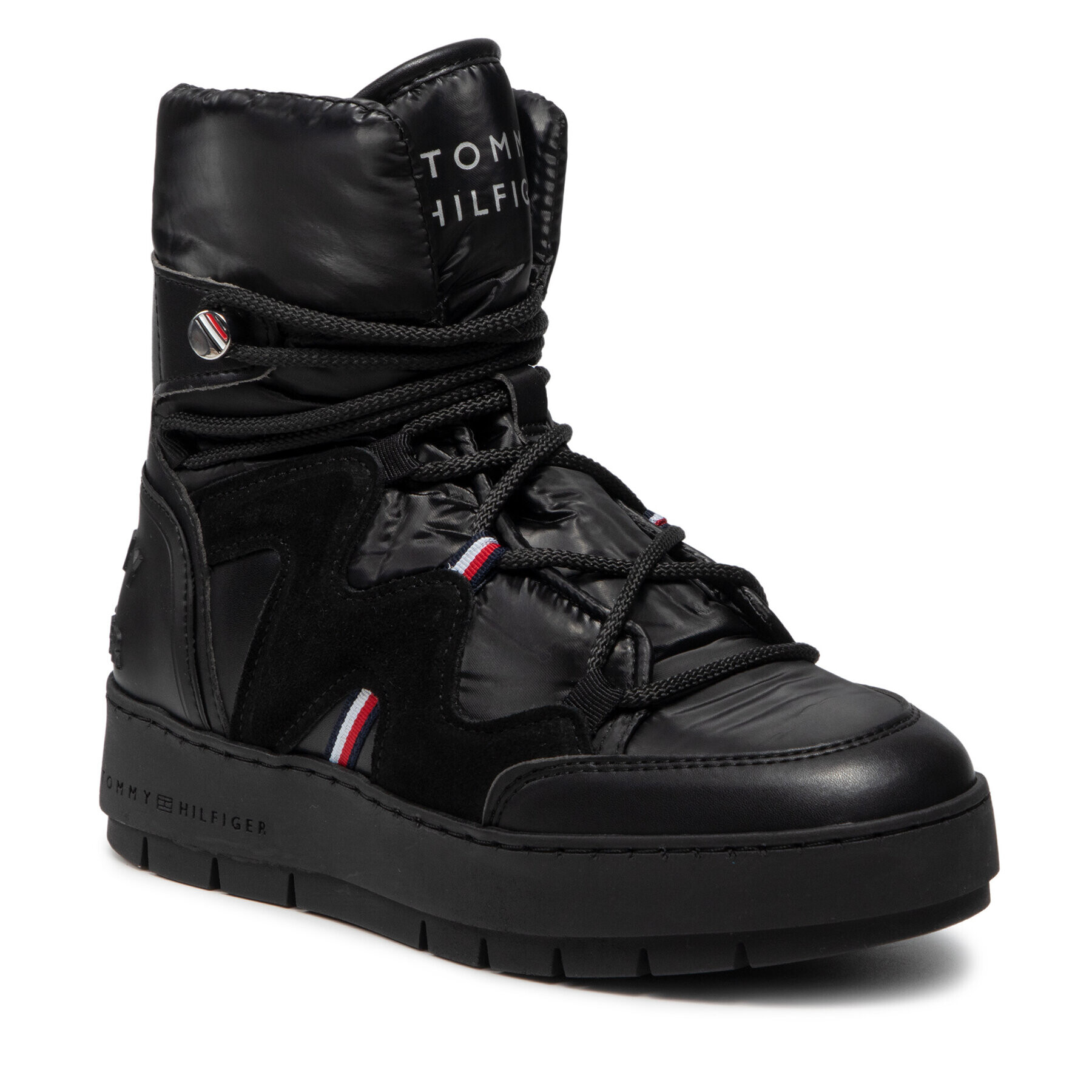 Tommy Hilfiger Polokozačky Snowboot FW0FW06052 Černá - Pepit.cz