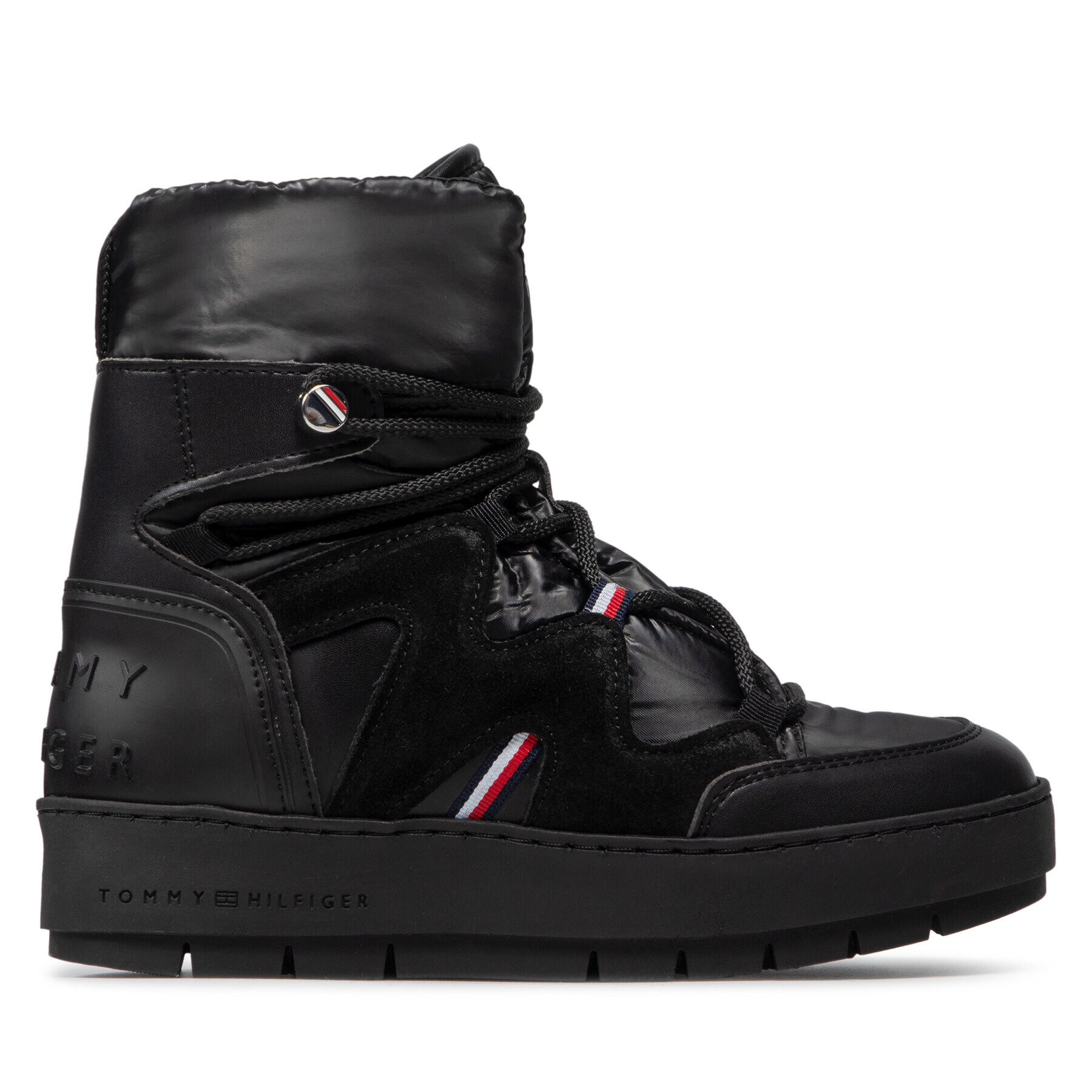 Tommy Hilfiger Polokozačky Snowboot FW0FW06052 Černá - Pepit.cz