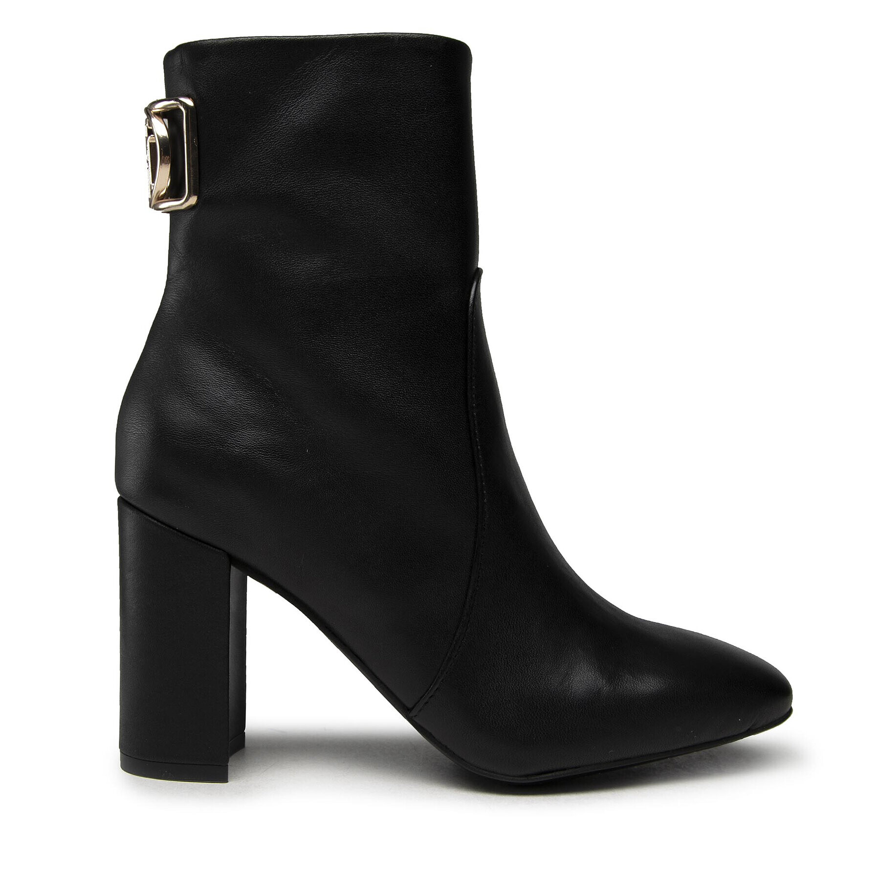 Tommy Hilfiger Polokozačky Th Hardware High Heel Bootie FW0FW06058 Černá - Pepit.cz