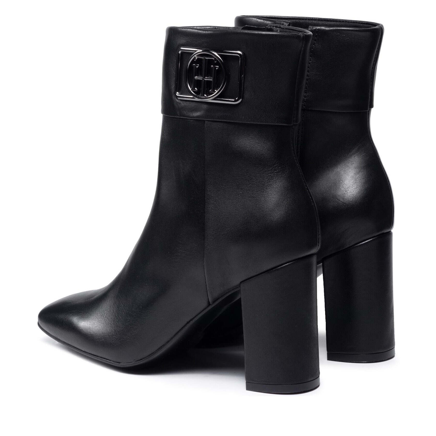 Tommy Hilfiger Polokozačky Th Hardware Square Toe Heel Boot FW0FW05999 Černá - Pepit.cz