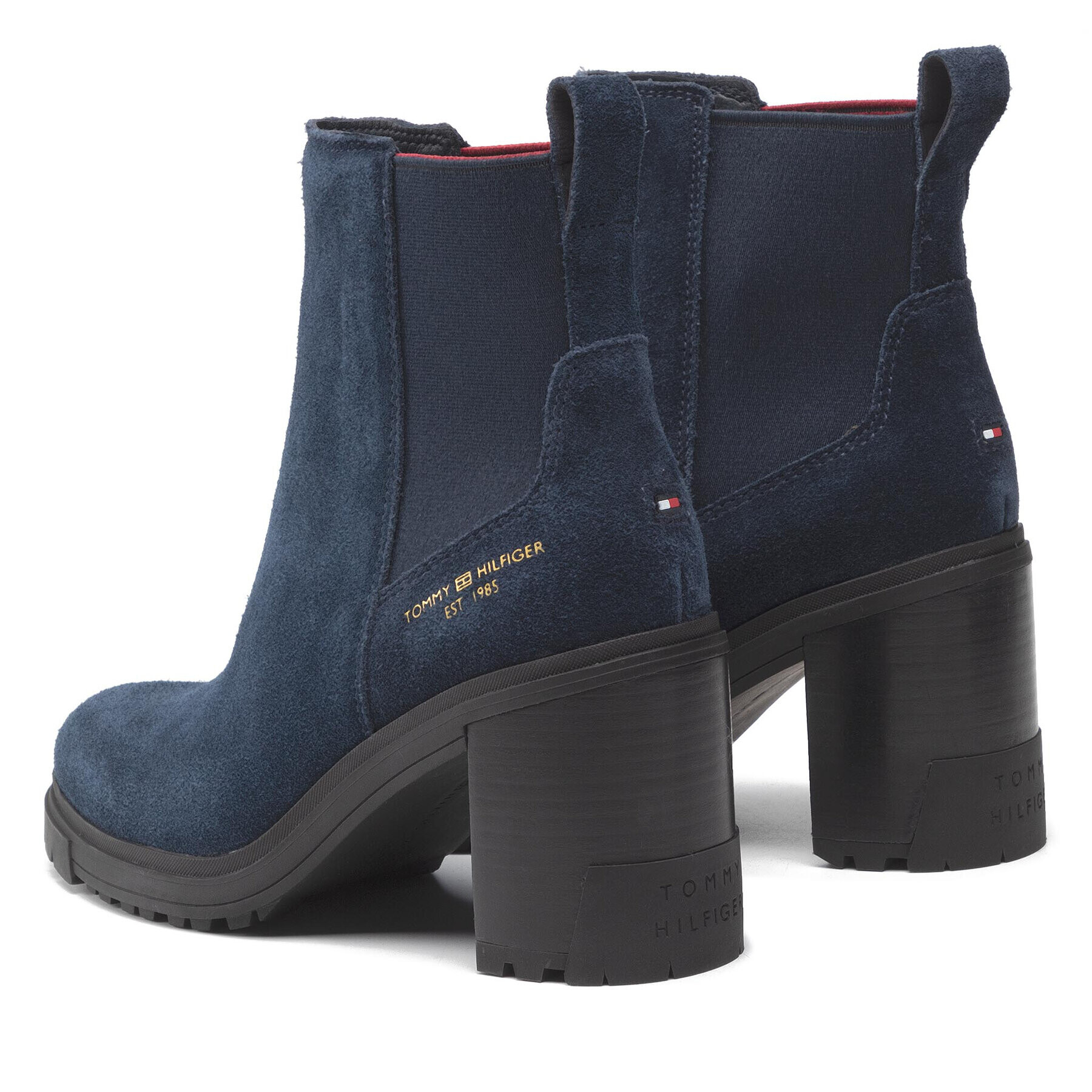 Tommy Hilfiger Polokozačky Th Outdoor High Heel Boot FW0FW05998 Tmavomodrá - Pepit.cz