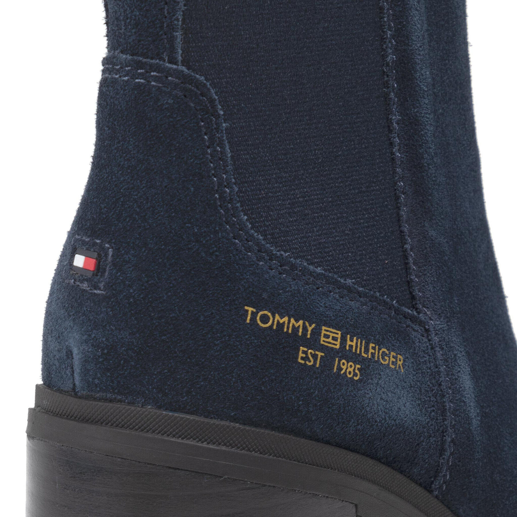 Tommy Hilfiger Polokozačky Th Outdoor High Heel Boot FW0FW05998 Tmavomodrá - Pepit.cz