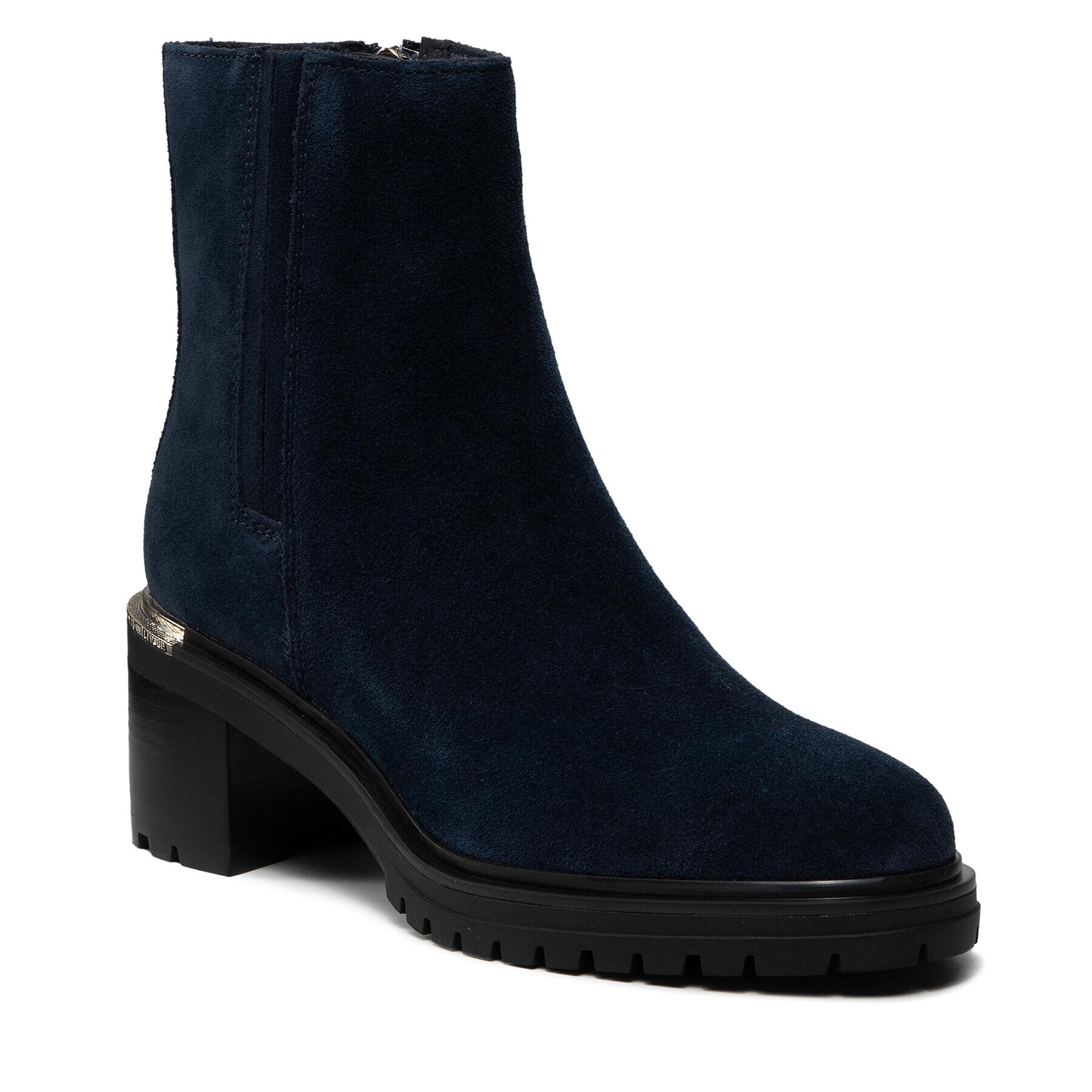 Tommy Hilfiger Polokozačky Th Outdoor Mid Heel Boot FW0FW05940 Tmavomodrá - Pepit.cz