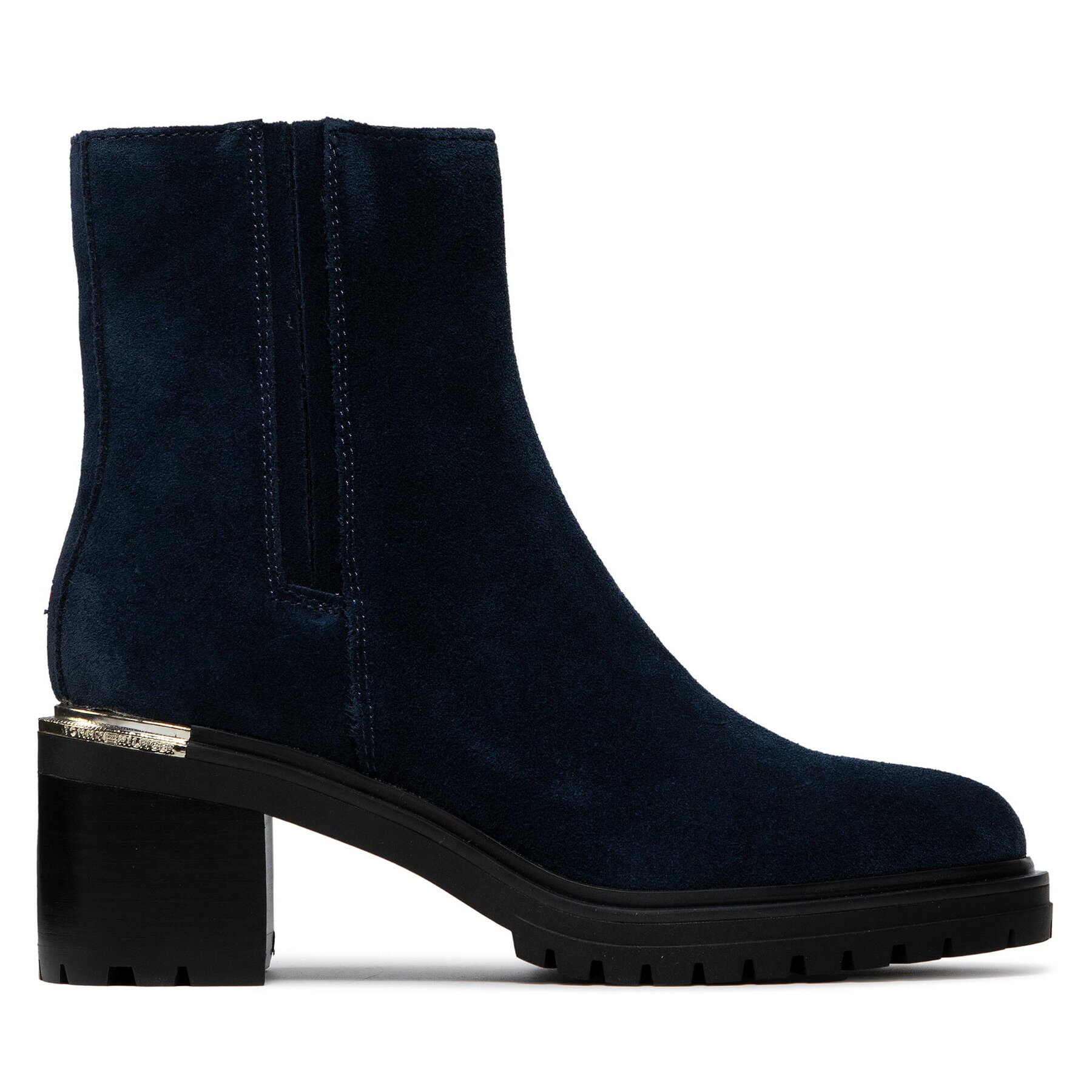 Tommy Hilfiger Polokozačky Th Outdoor Mid Heel Boot FW0FW05940 Tmavomodrá - Pepit.cz