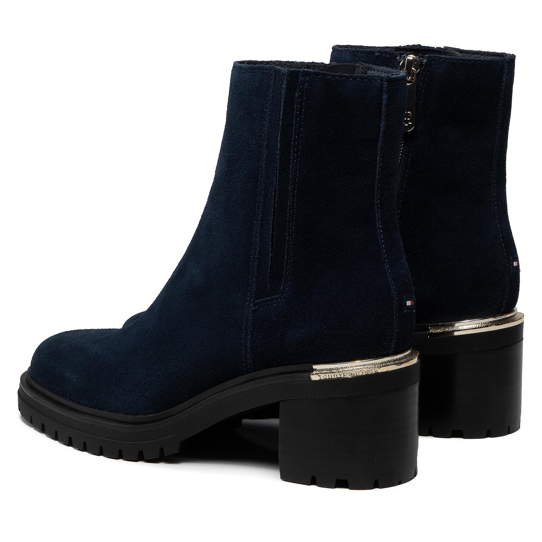 Tommy Hilfiger Polokozačky Th Outdoor Mid Heel Boot FW0FW05940 Tmavomodrá - Pepit.cz