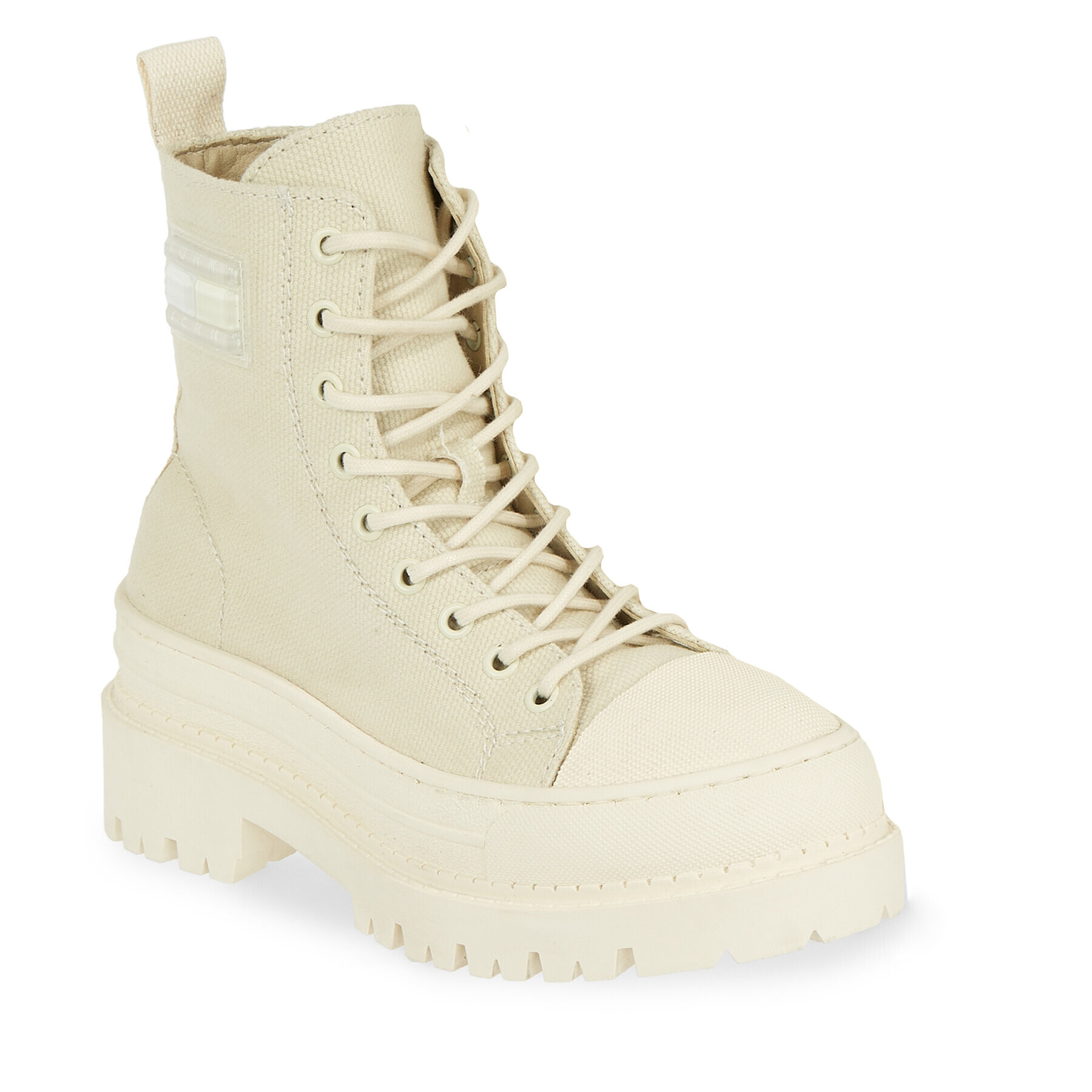 Tommy Hilfiger Polokozačky Tjw Foxing Canvas Boot EN0EN02216 Béžová - Pepit.cz