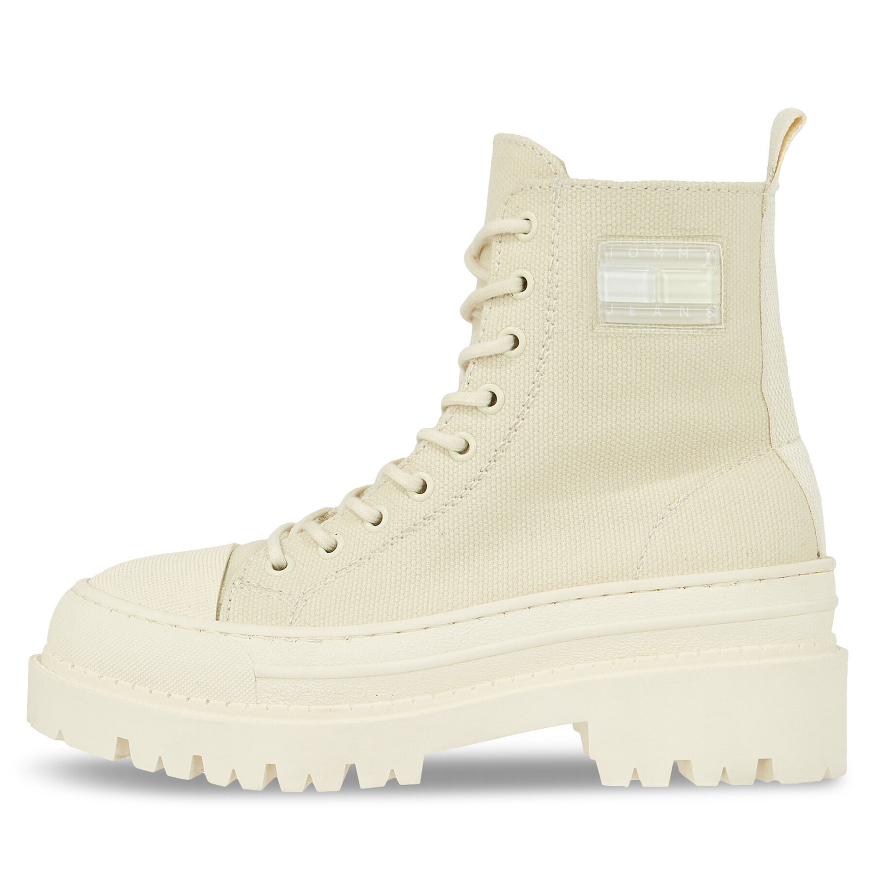 Tommy Hilfiger Polokozačky Tjw Foxing Canvas Boot EN0EN02216 Béžová - Pepit.cz