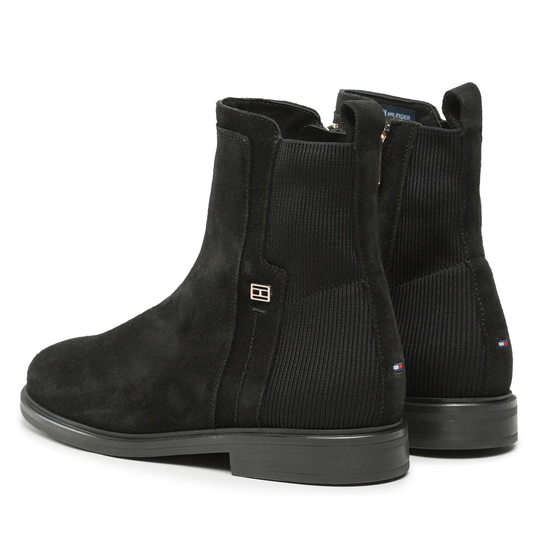 Tommy Hilfiger Polokozačky Tommy Essentials Boot FW0FW07474 Černá - Pepit.cz