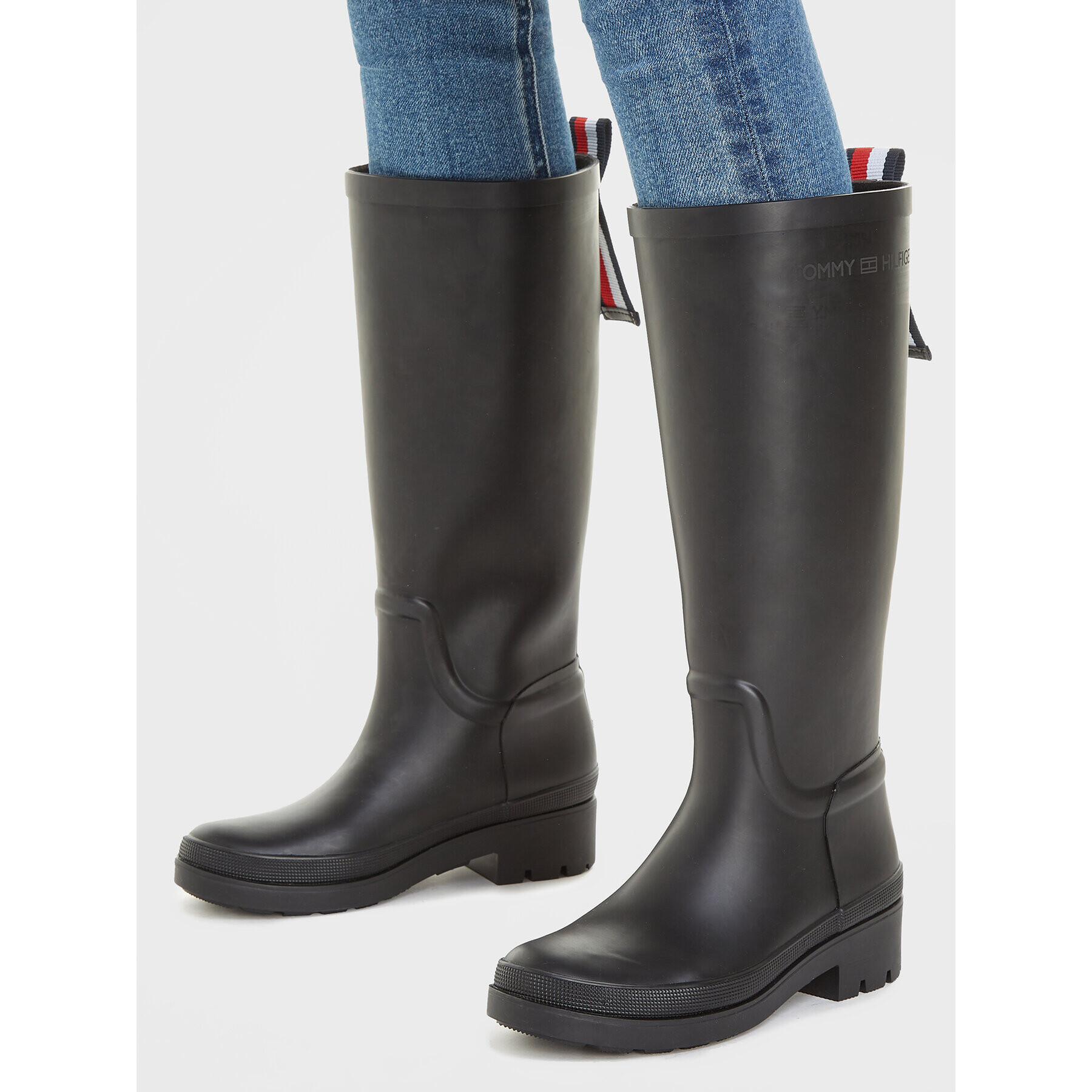 Tommy Hilfiger Holínky Tommy Rubberboot FW0FW07665 Černá - Pepit.cz