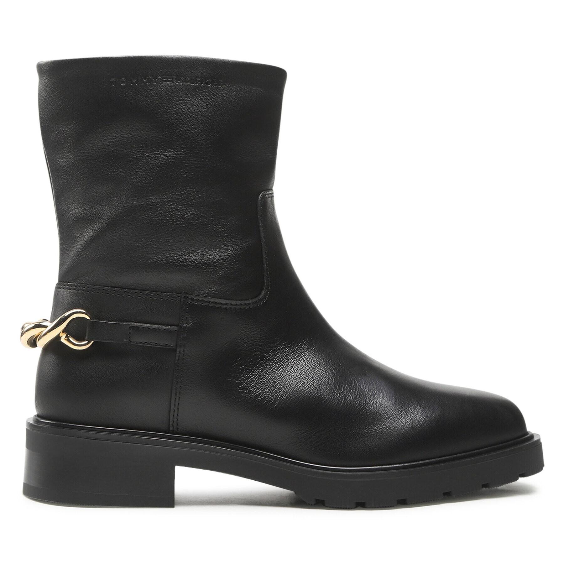 Tommy Hilfiger Polokozačky Toomy Twist Ankle Boot FW0FW06825 Černá - Pepit.cz