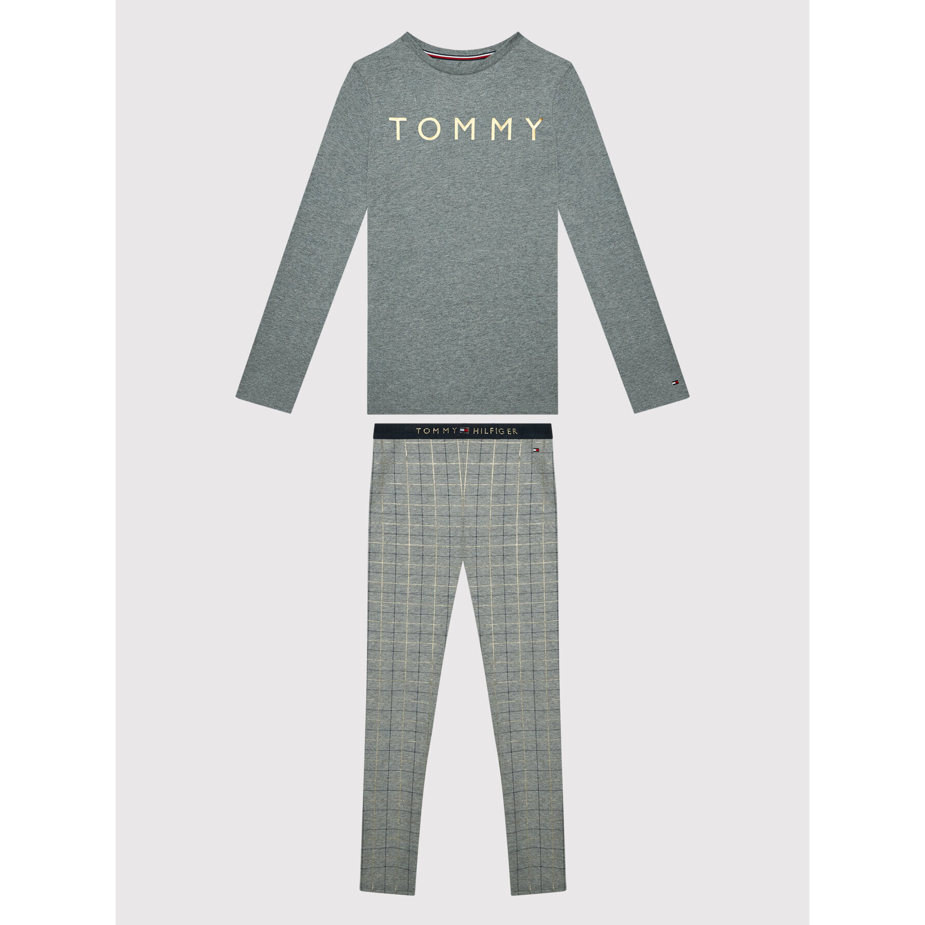 Tommy Hilfiger Pyžamo UG0UG00509 Šedá Regular Fit - Pepit.cz