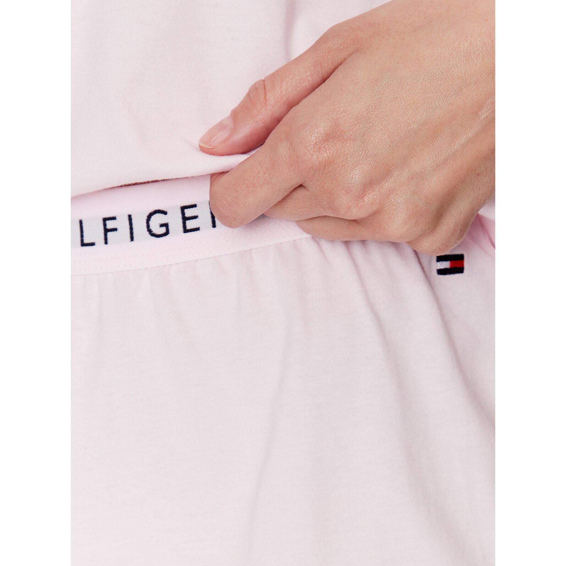 Tommy Hilfiger Pyžamo UW0UW04590 Růžová Regular Fit - Pepit.cz