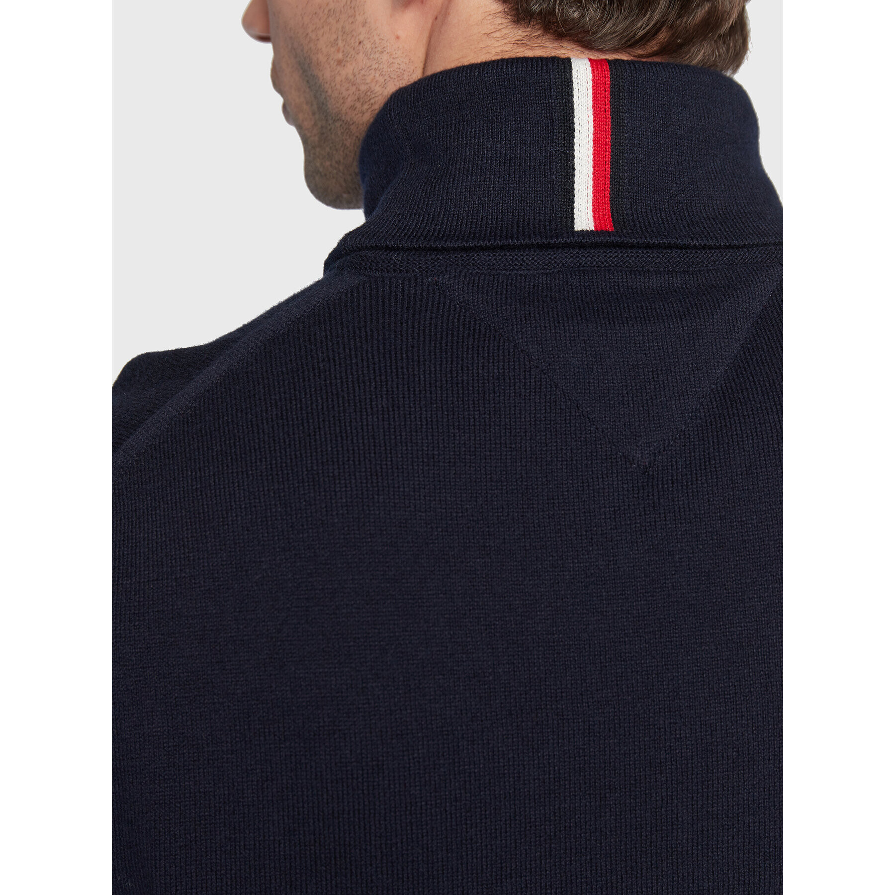 Tommy Hilfiger Rolák Pima MW0MW28048 Tmavomodrá Regular Fit - Pepit.cz