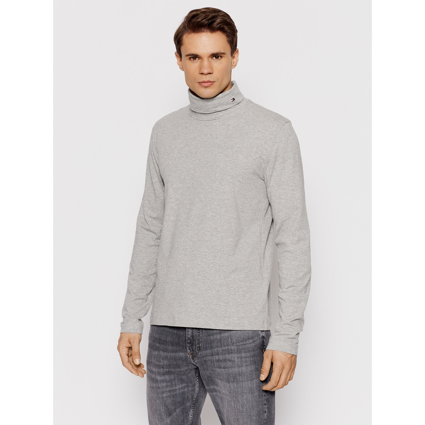 Tommy Hilfiger Rolák Roll Neck MW0MW21009 Šedá Regular Fit - Pepit.cz