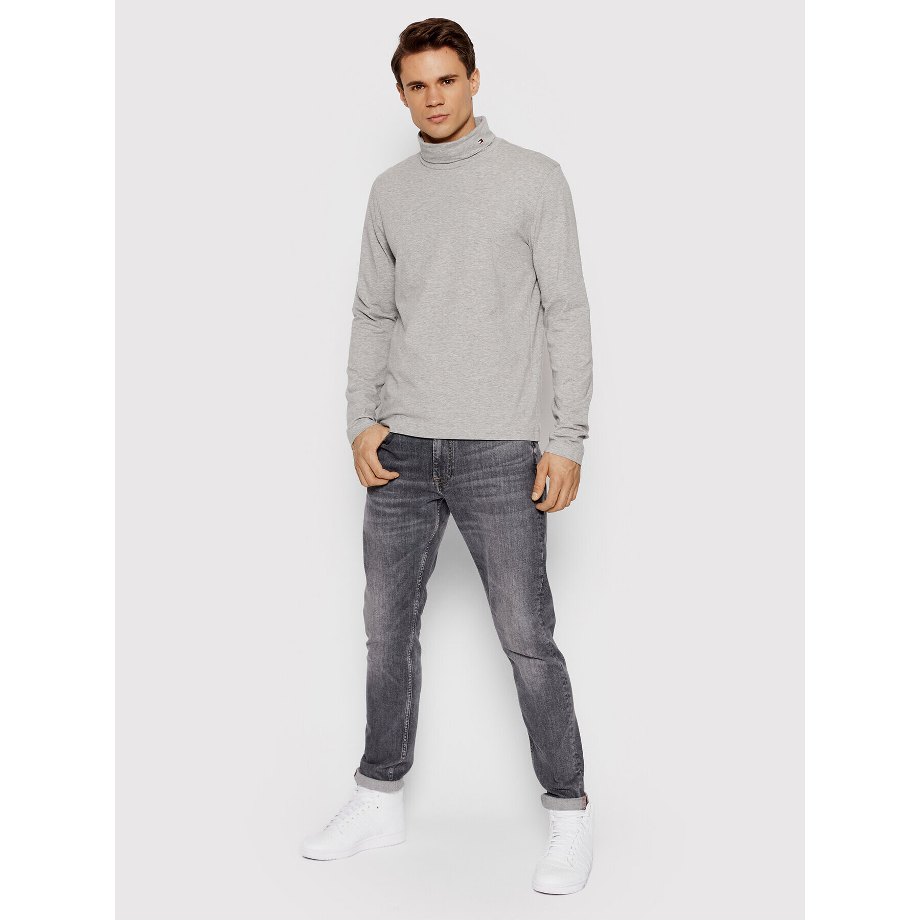 Tommy Hilfiger Rolák Roll Neck MW0MW21009 Šedá Regular Fit - Pepit.cz