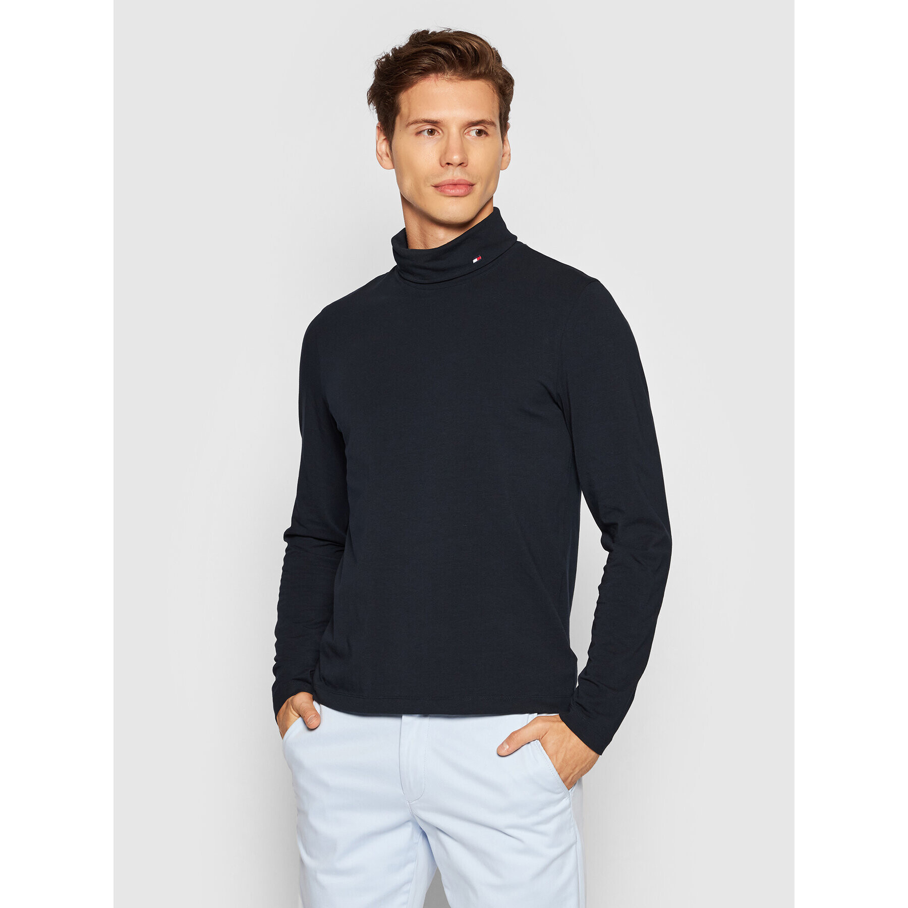 Tommy Hilfiger Rolák Roll Neck MW0MW21009 Tmavomodrá Regular Fit - Pepit.cz