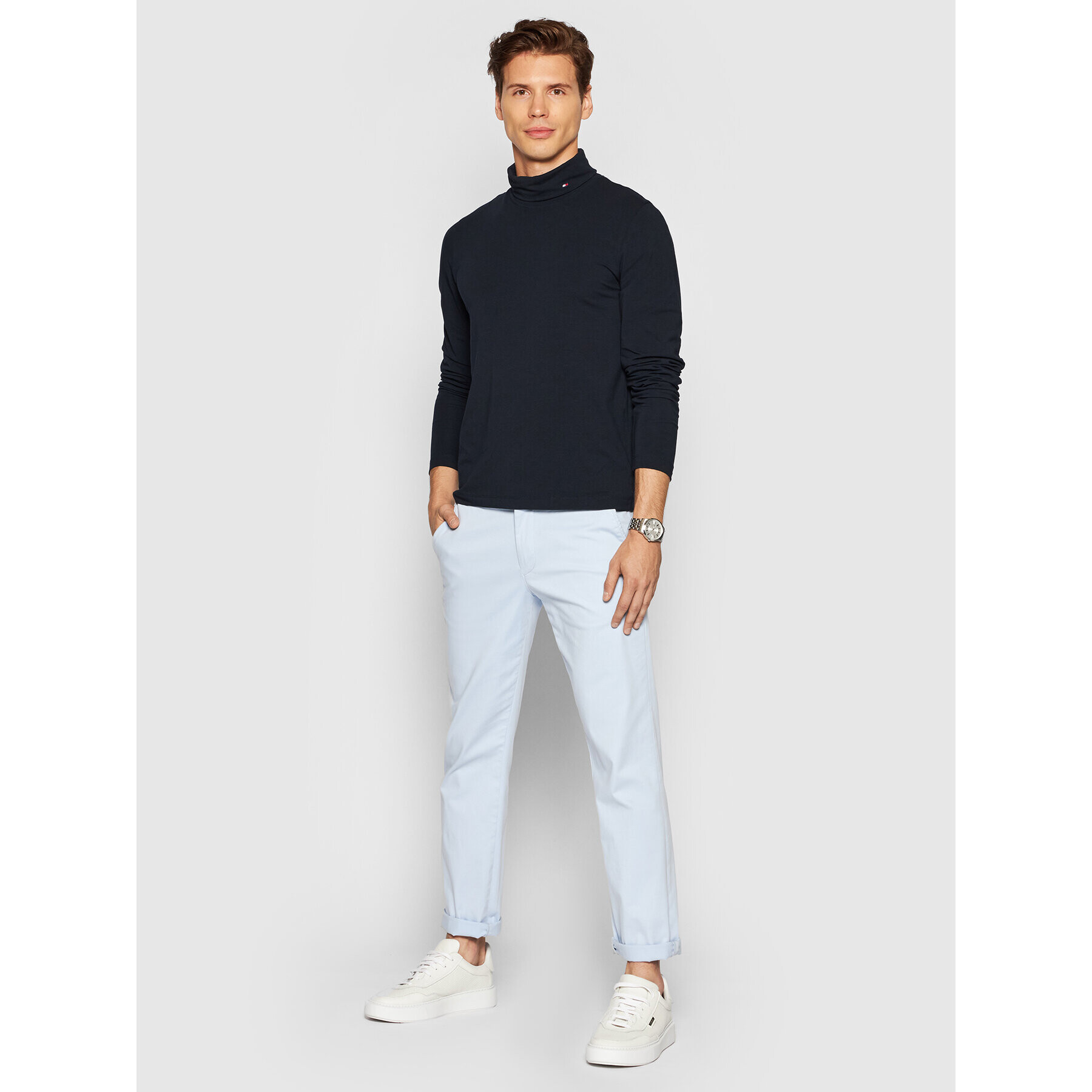 Tommy Hilfiger Rolák Roll Neck MW0MW21009 Tmavomodrá Regular Fit - Pepit.cz