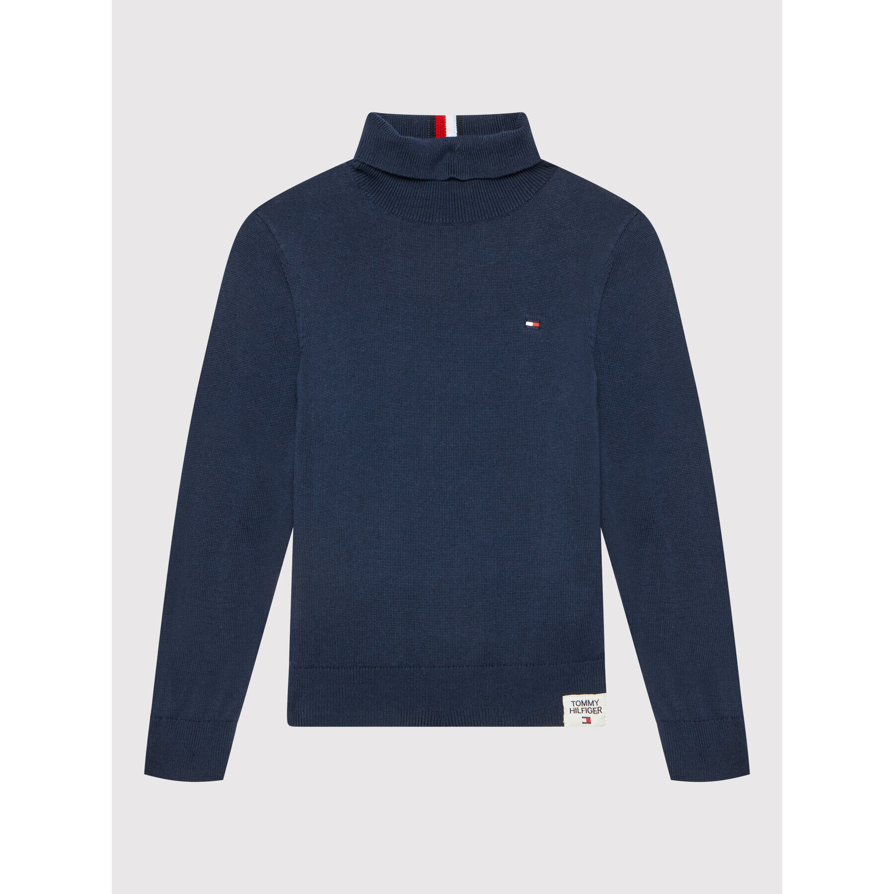 Tommy Hilfiger Rolák Th Warm KB0KB06919 D Tmavomodrá Regular Fit - Pepit.cz