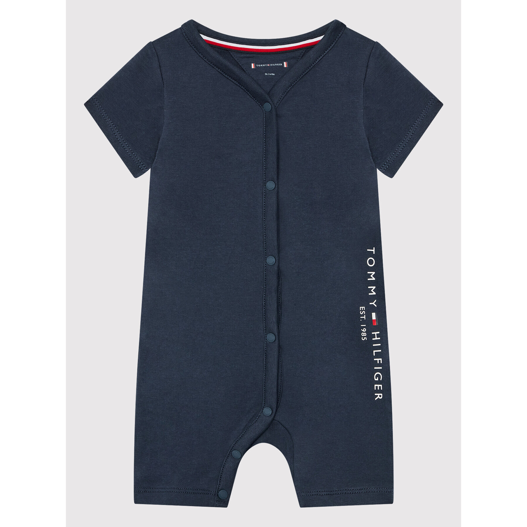 Tommy Hilfiger Romper Essential KN0KN01424 Tmavomodrá Regular Fit - Pepit.cz