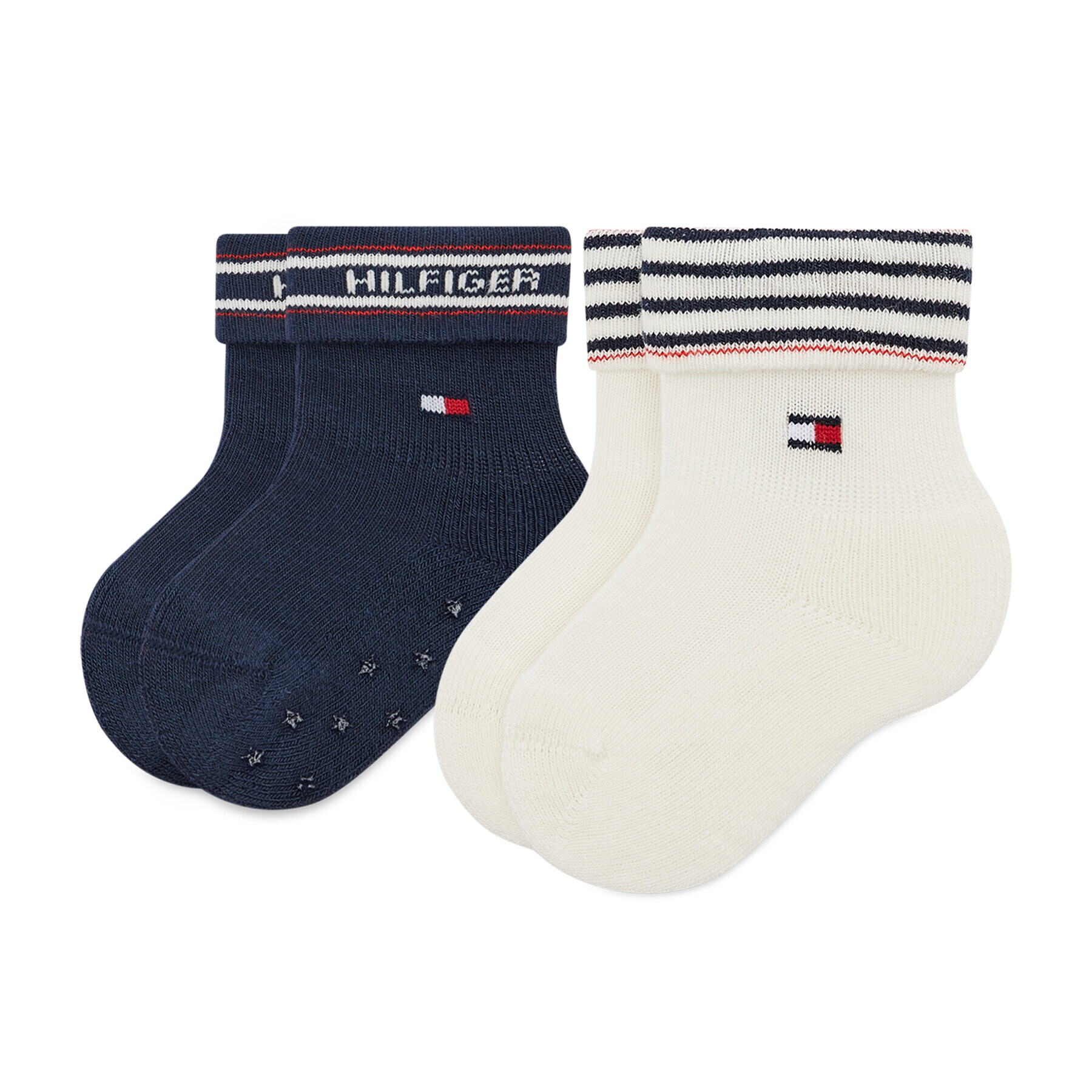 Tommy Hilfiger Sada 2 párů dětských vysokých ponožek 701220274 Barevná - Pepit.cz