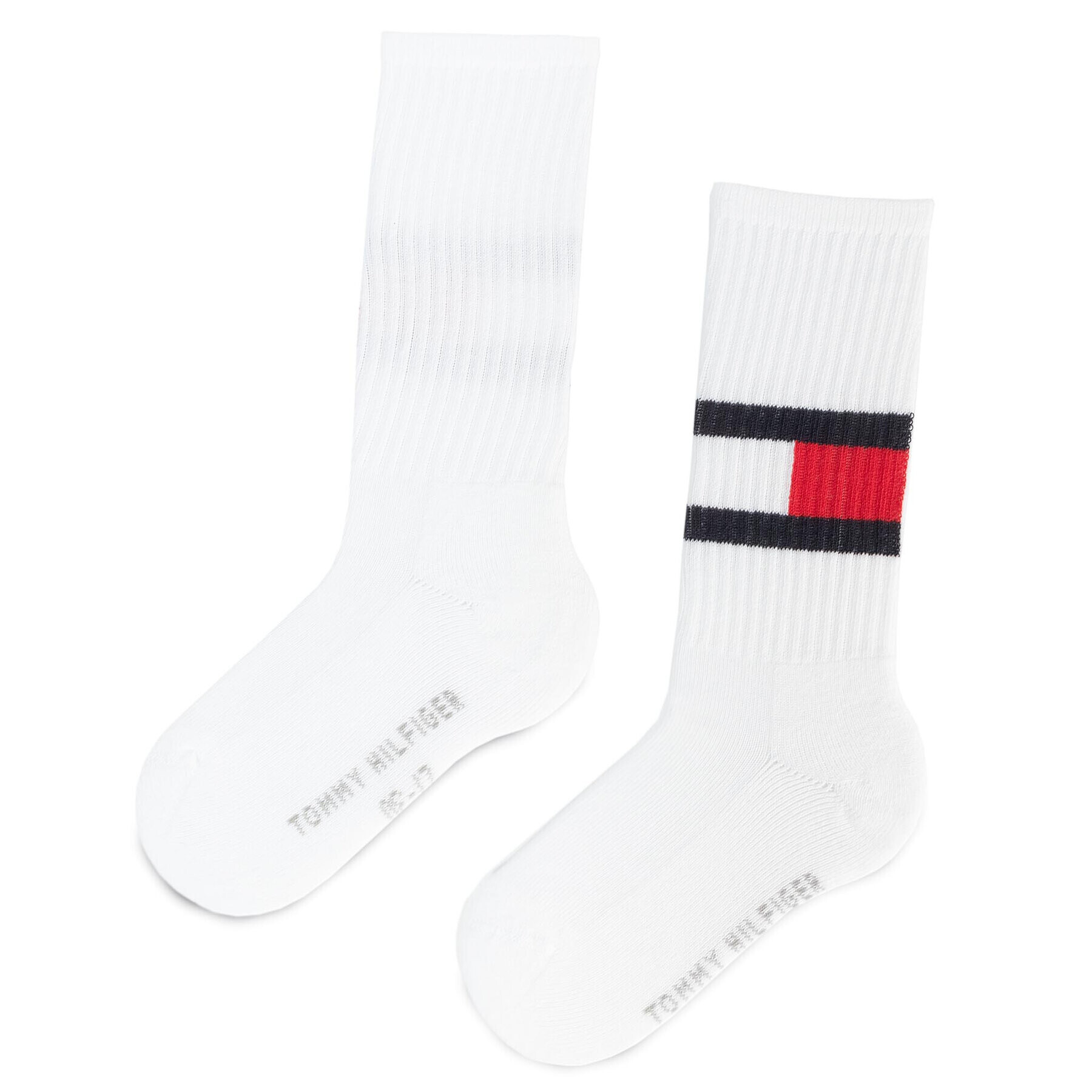 Tommy Hilfiger Sada 2 párů vysokých ponožek unisex 394020001 Bílá - Pepit.cz