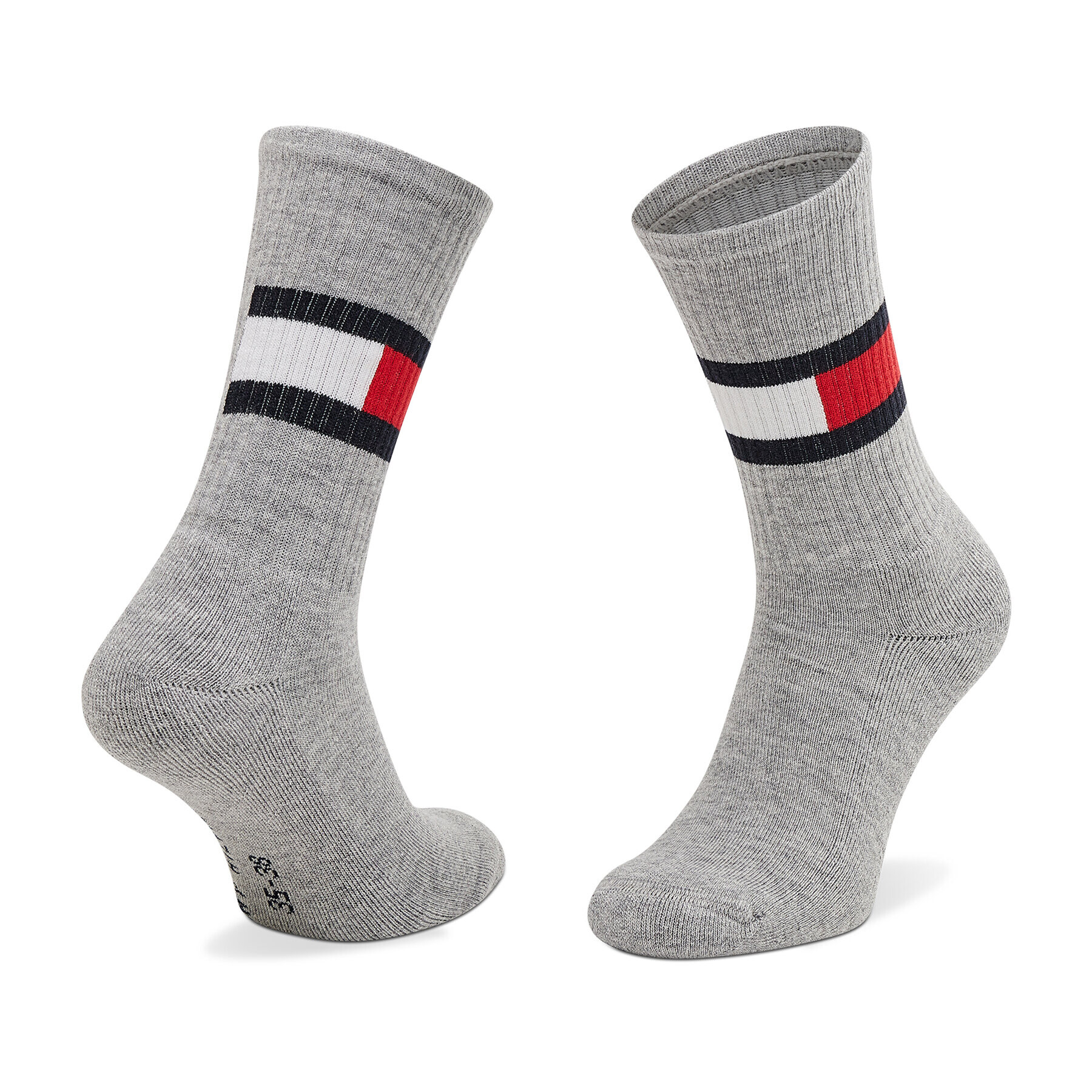 Tommy Hilfiger Sada 2 párů vysokých ponožek unisex 394020001 Černá - Pepit.cz