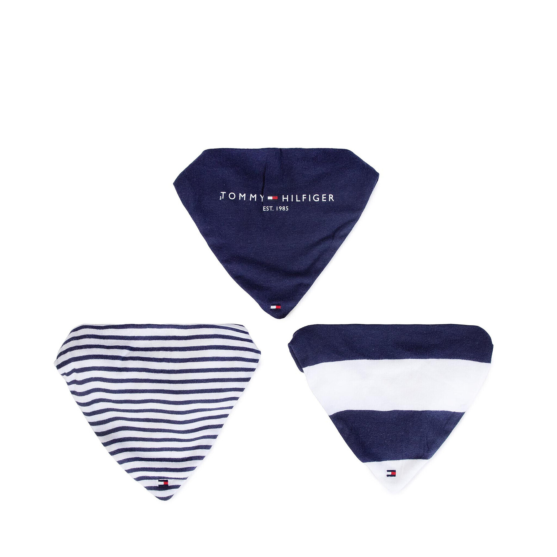 Tommy Hilfiger Sada 3 bryndáků Baby Bibdana KN0KN01253 Tmavomodrá - Pepit.cz