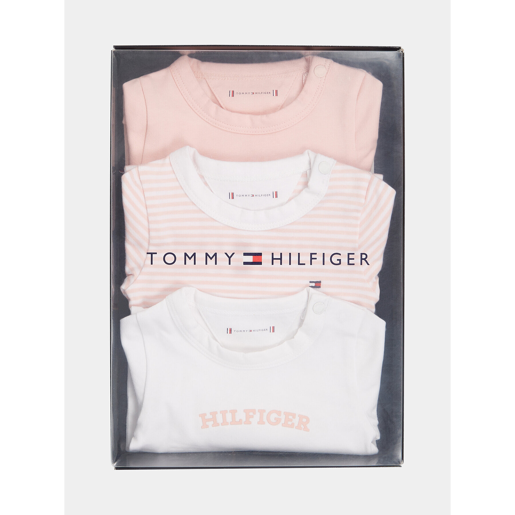 Tommy Hilfiger Sada 3 kusů body KN0KN01726 Růžová - Pepit.cz