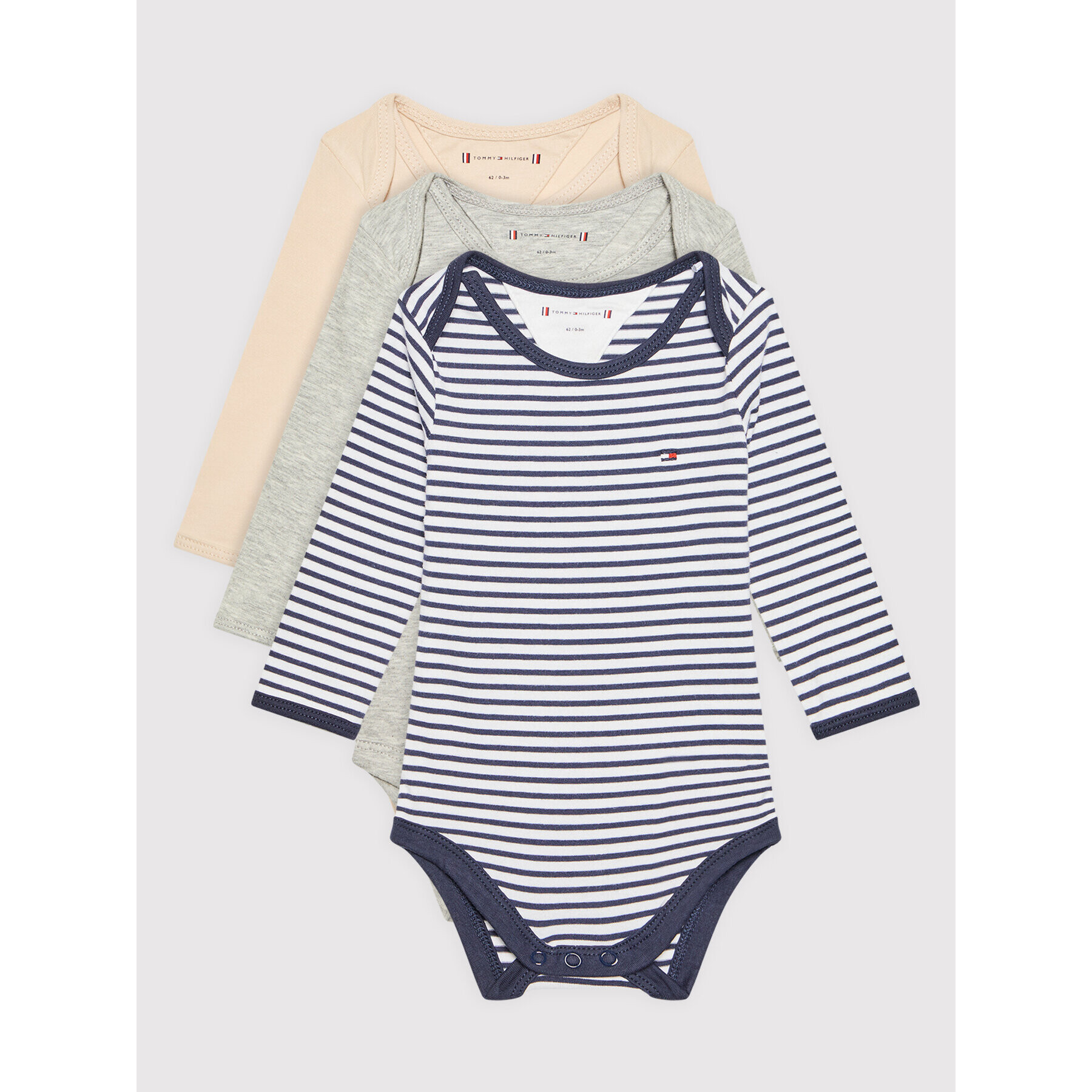 Tommy Hilfiger Sada 3 kusů dětského body Baby Giftpack KN0KN01374 Barevná - Pepit.cz