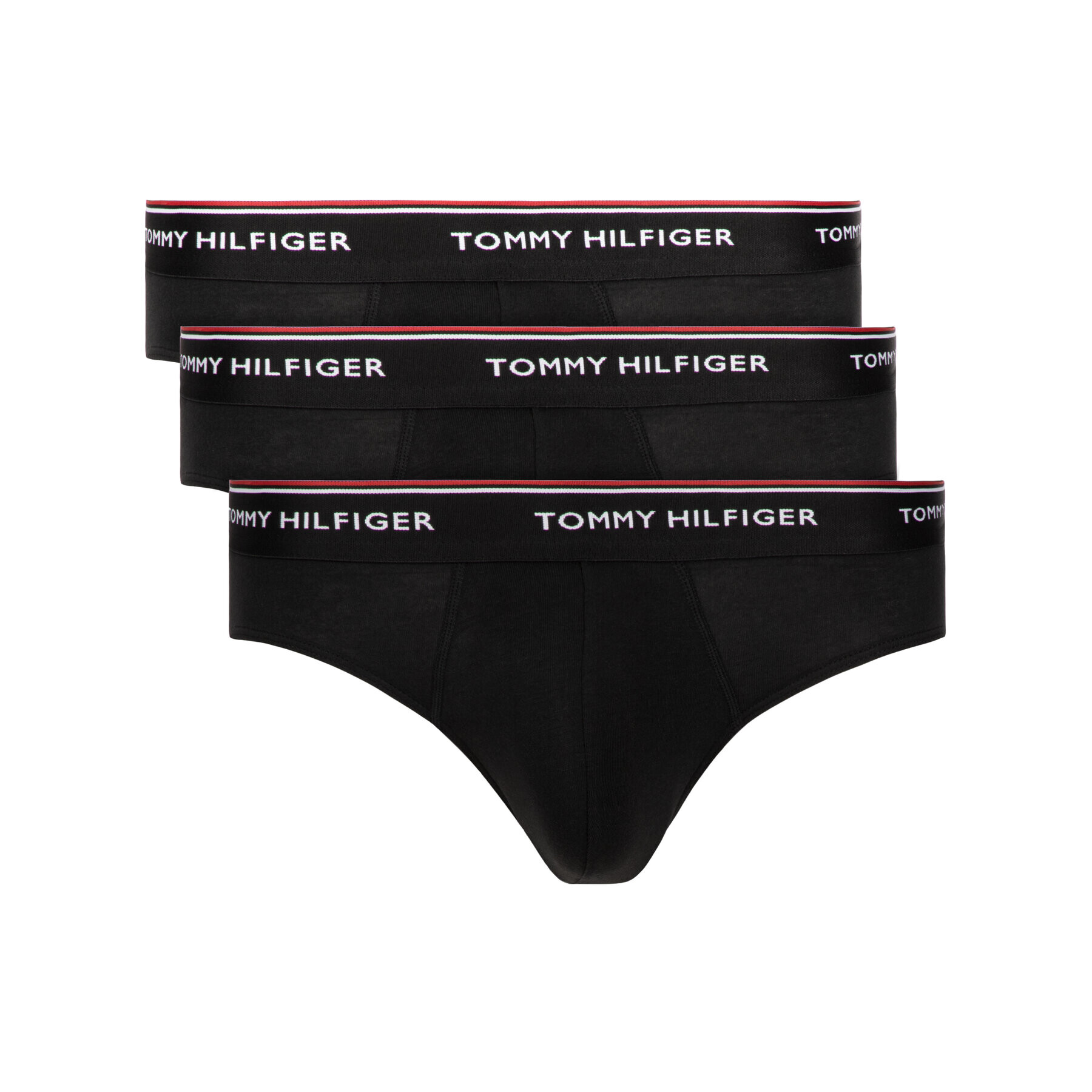 Tommy Hilfiger Sada 3 kusů slipů 1U87903766 Černá - Pepit.cz