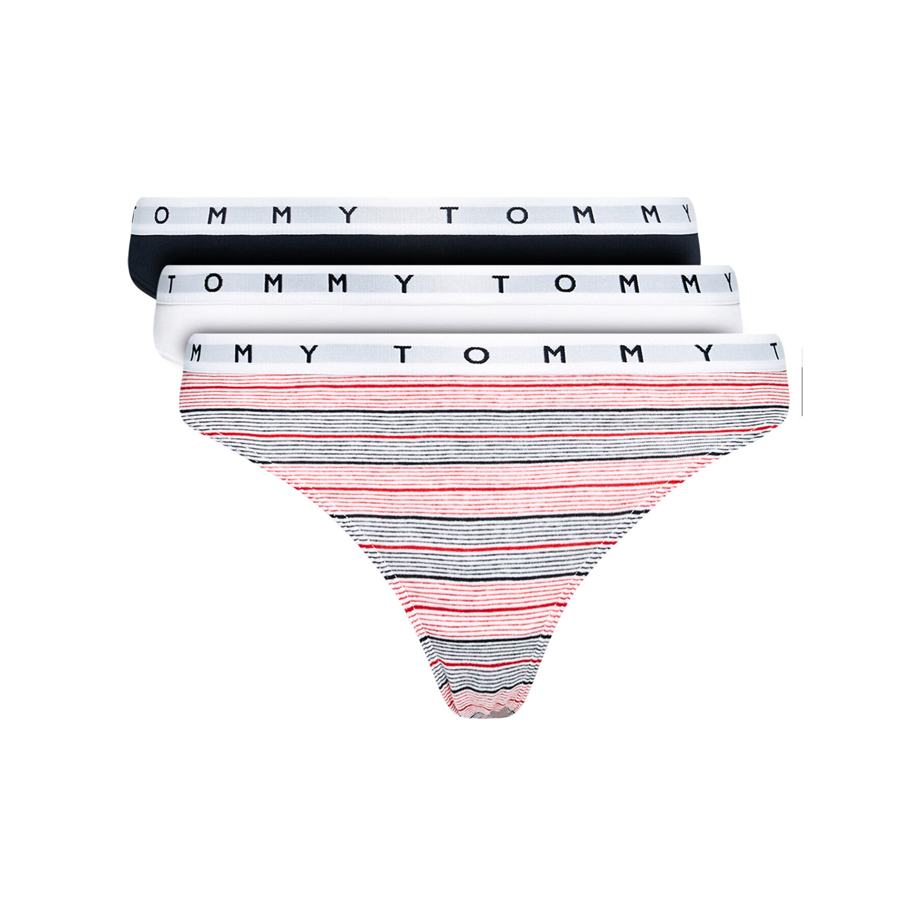 Tommy Hilfiger Sada 3 kusů string kalhotek 3P Print UW0UW02521 Barevná - Pepit.cz