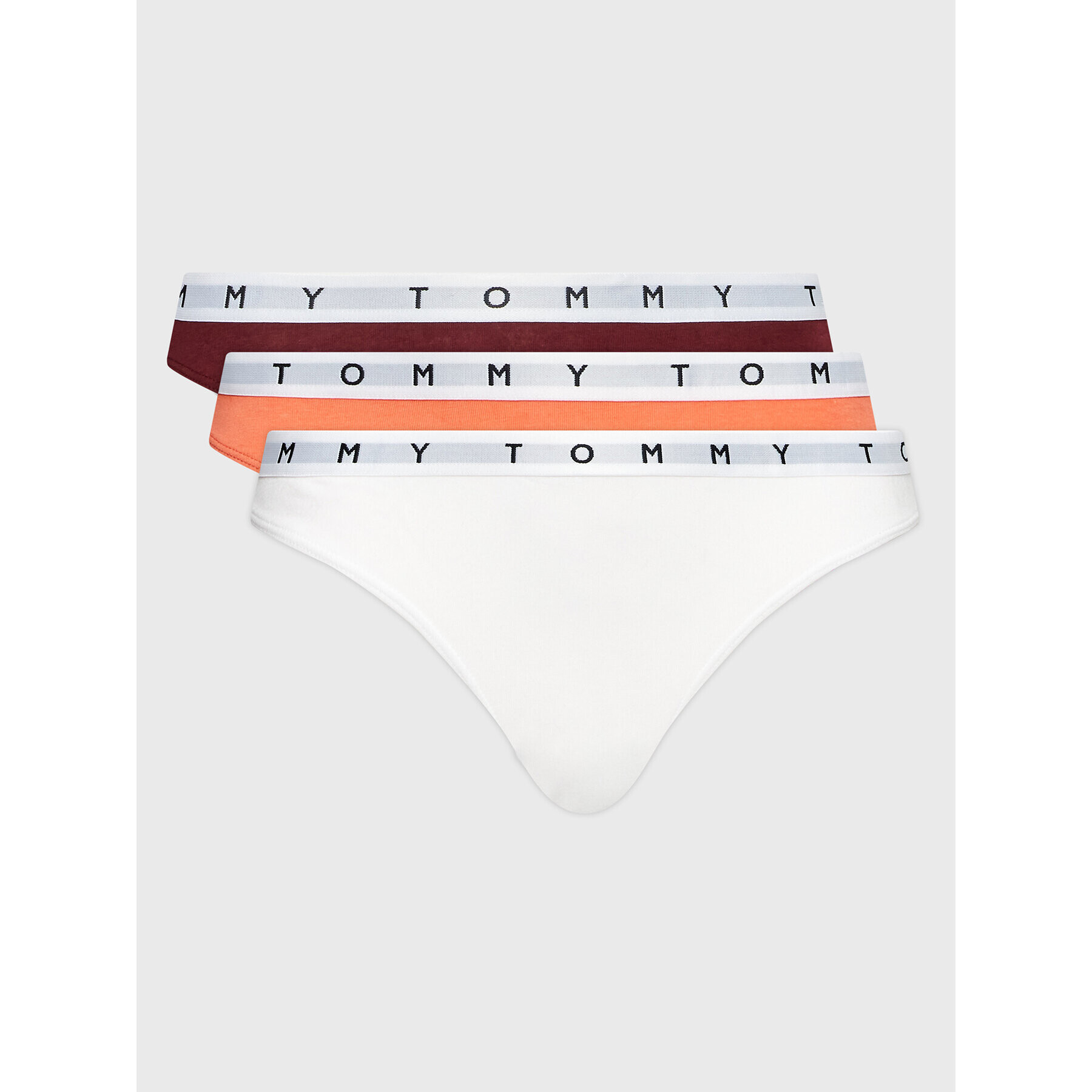 Tommy Hilfiger Sada 3 kusů string kalhotek Print UW0UW02521 Barevná - Pepit.cz