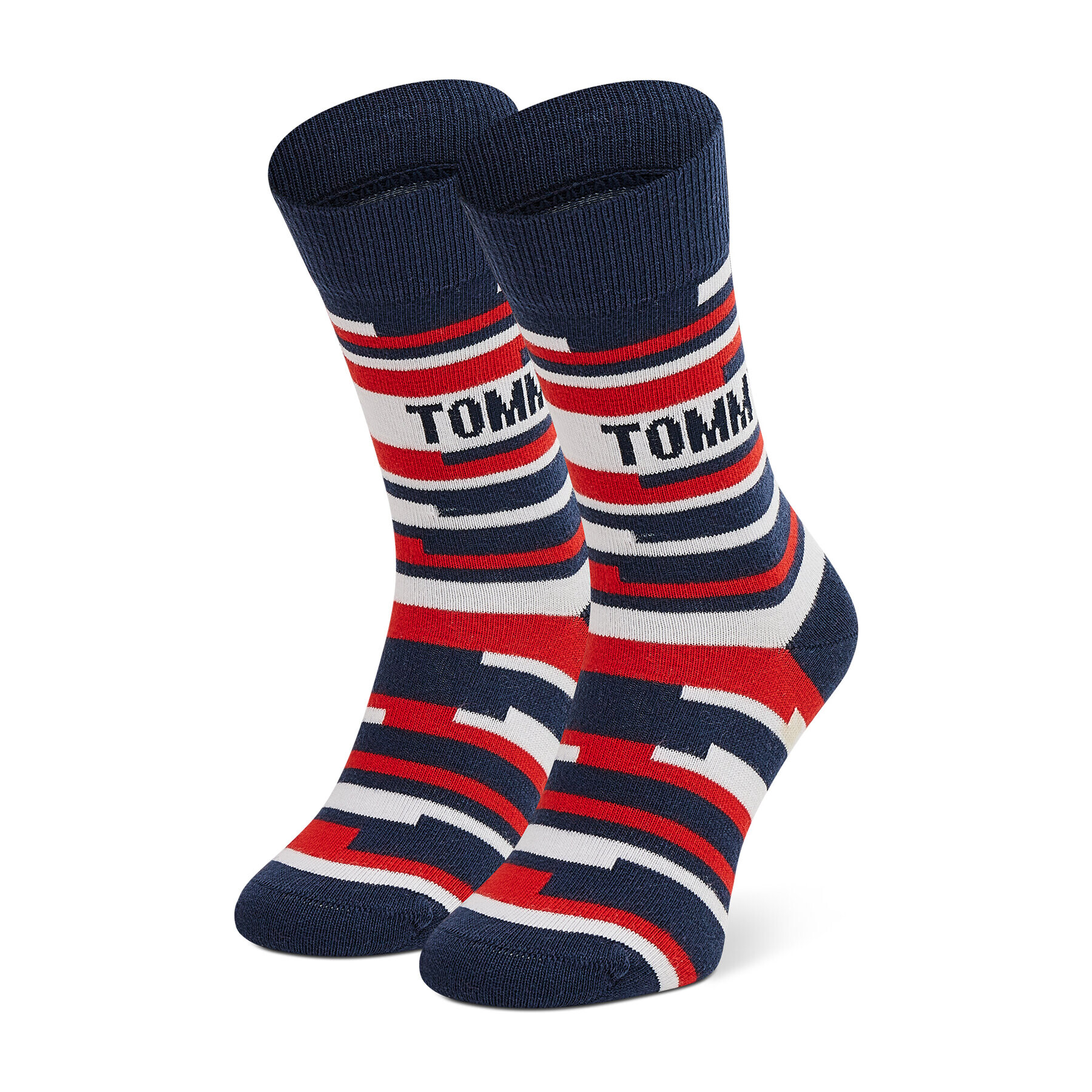 Tommy Hilfiger Sada 3 párů dětských vysokých ponožek 701210516 Tmavomodrá - Pepit.cz