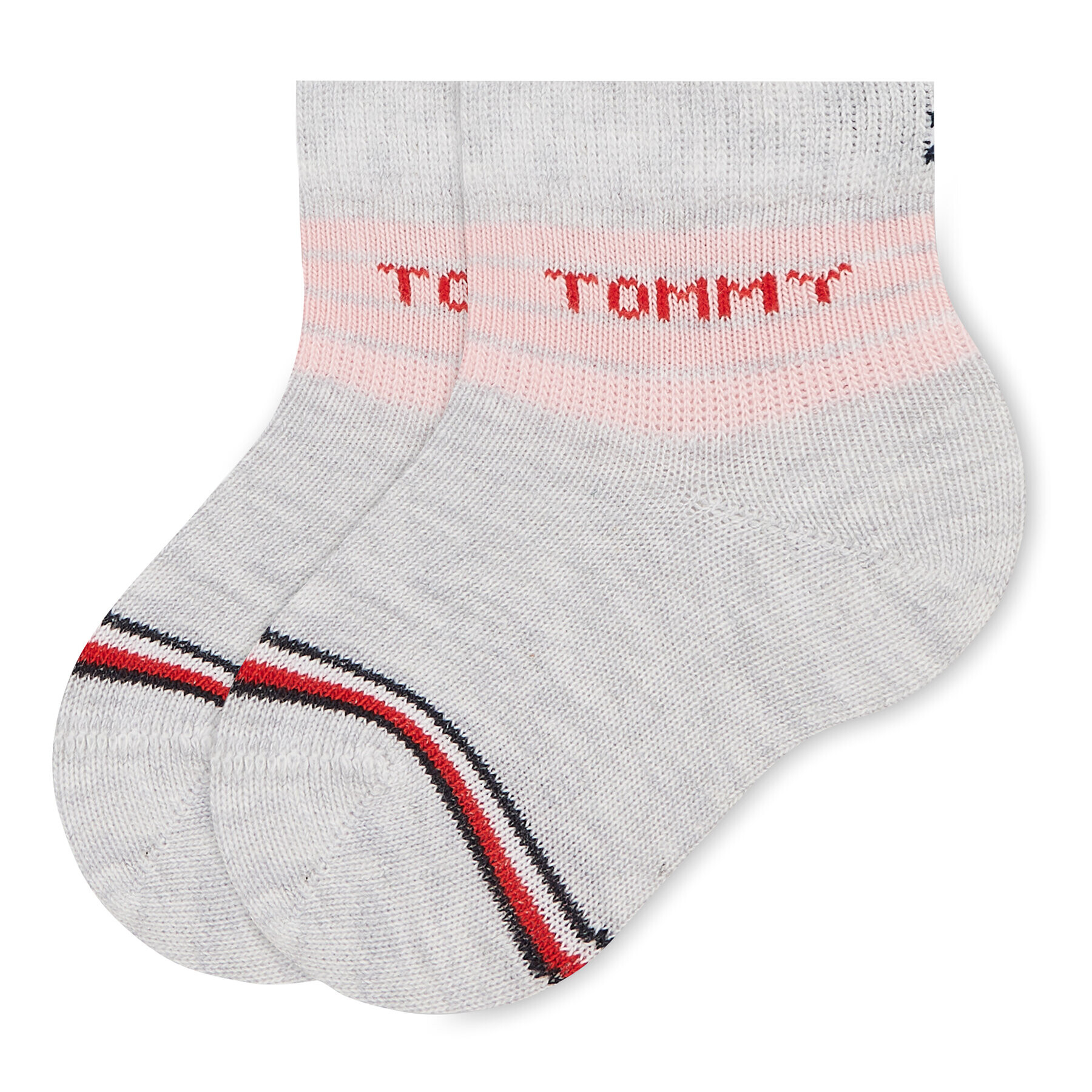 Tommy Hilfiger Sada 3 párů dětských vysokých ponožek 701220278 Růžová - Pepit.cz