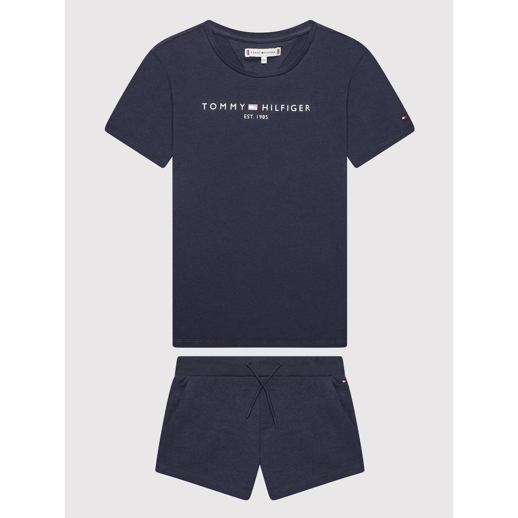 Tommy Hilfiger Sada T-shirt a šortky Essential KG0KG06556 Tmavomodrá Regular Fit - Pepit.cz